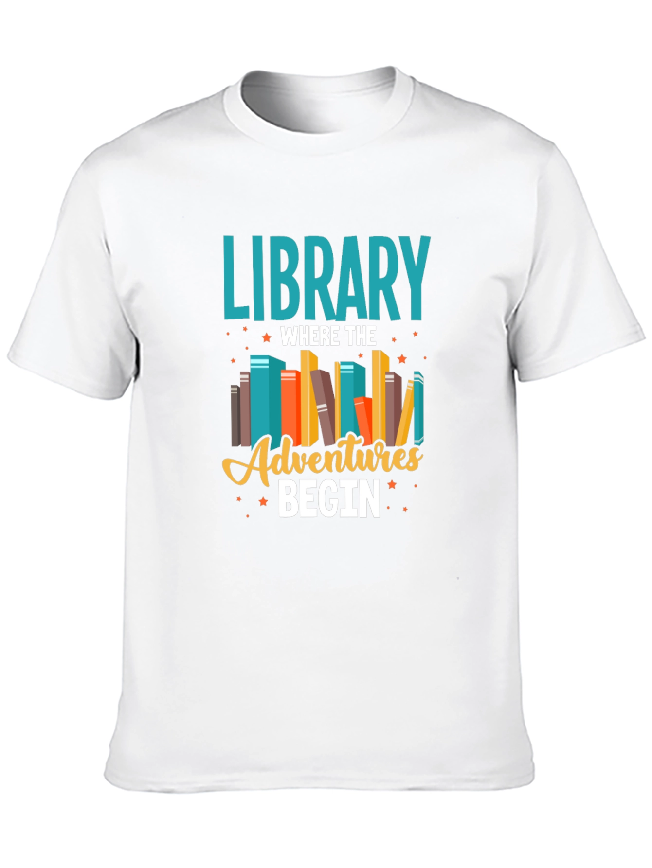 Library Adventures T-Shirt - Book Lover Tee