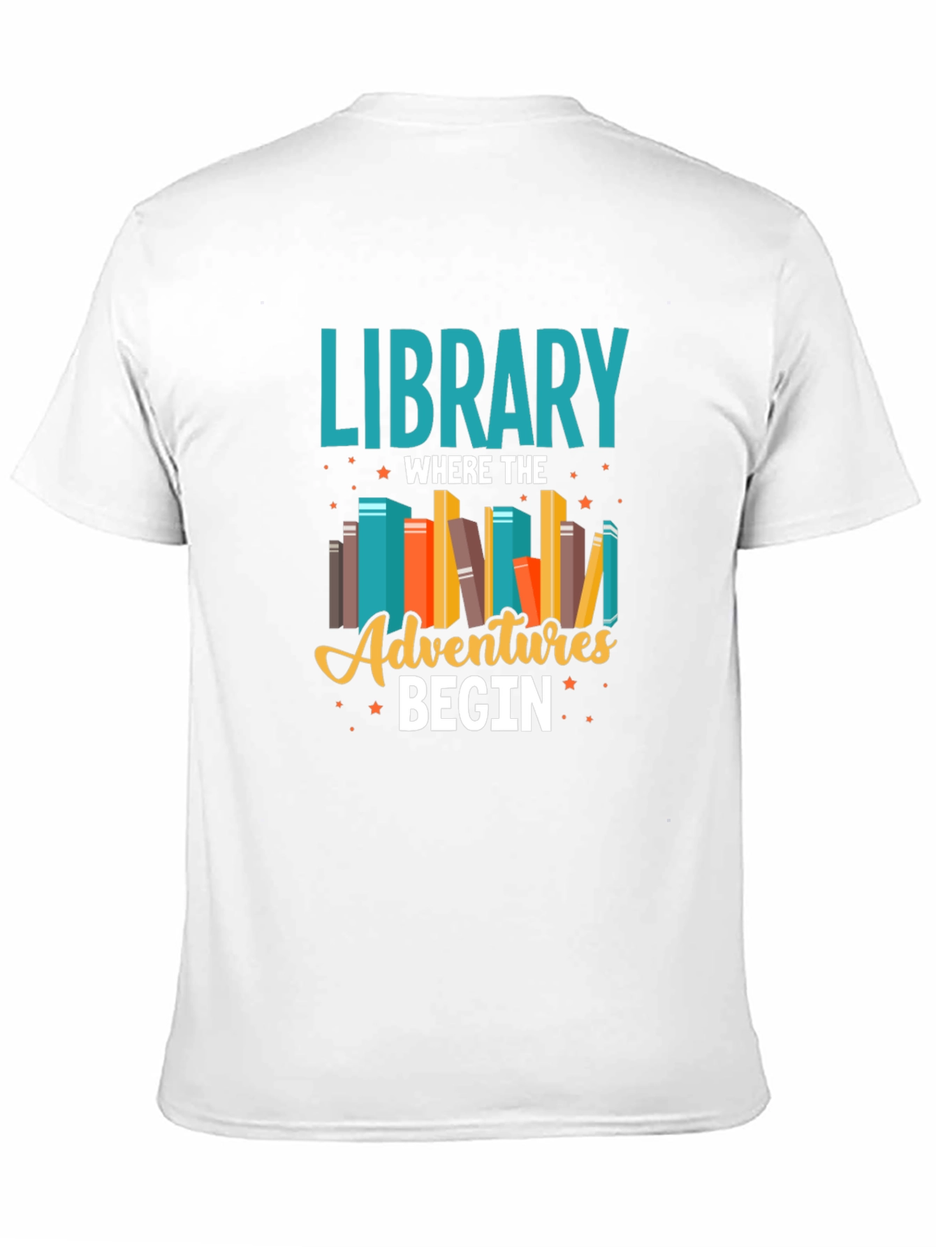 Library Adventures T-Shirt - Book Lover Tee
