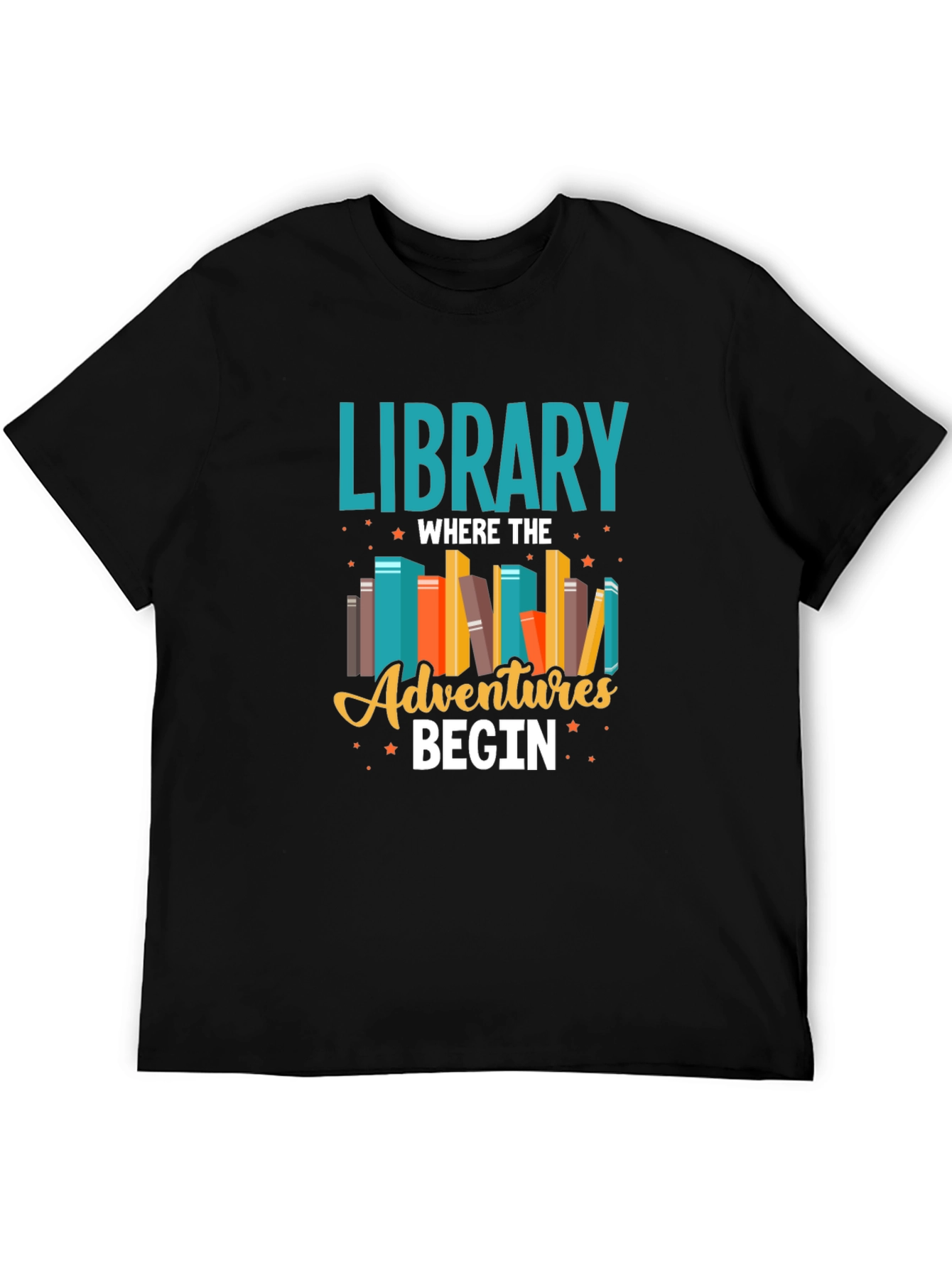 Library Adventures T-Shirt - Book Lover Tee