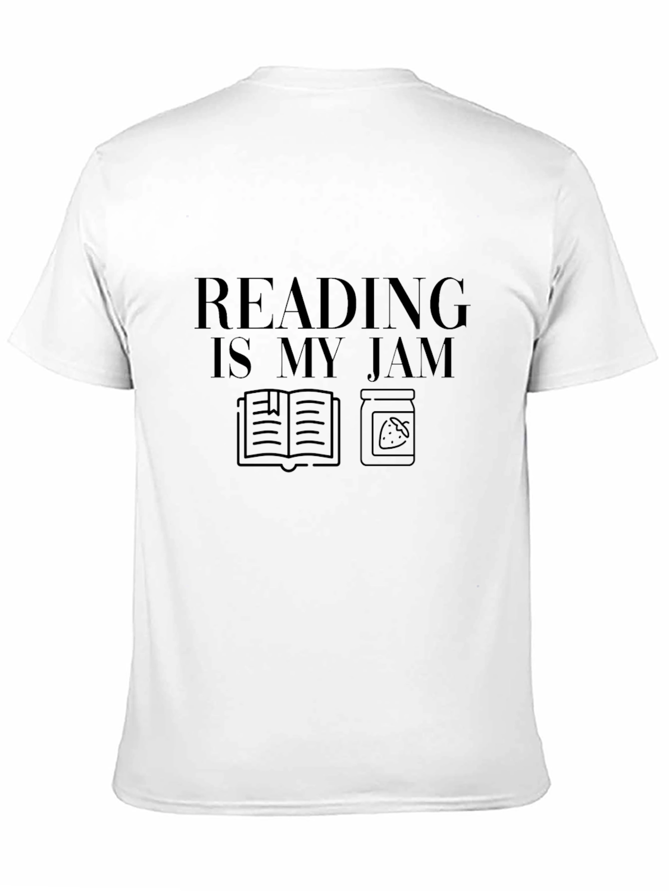 Reading Is My Jam Black Graphic T-Shirt