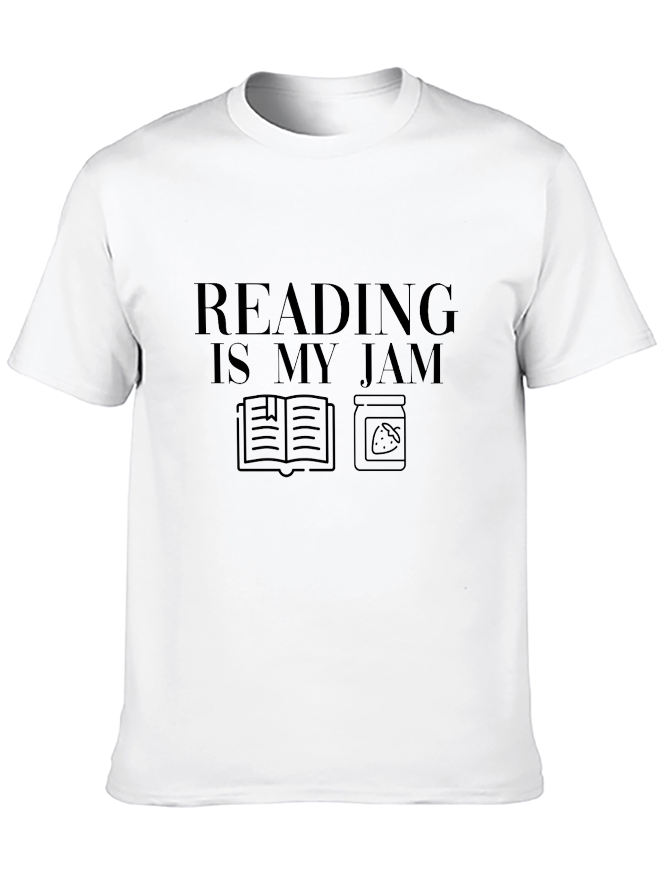 Reading Is My Jam Black Graphic T-Shirt