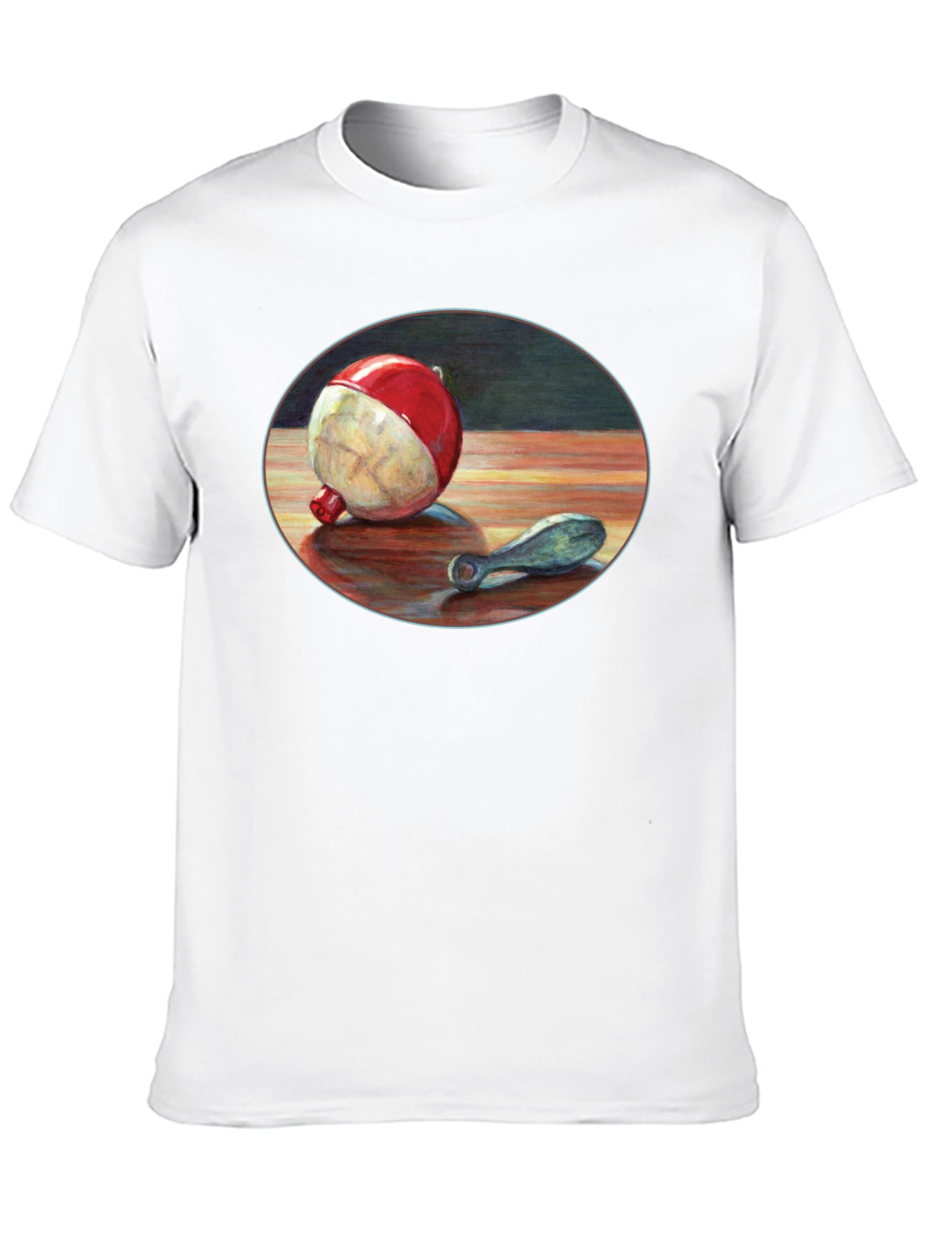 Fishing Bobber Graphic Tee - Black