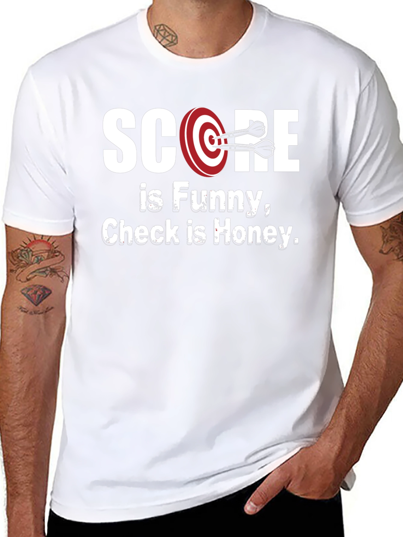 Score Funny Check Honey T-Shirt