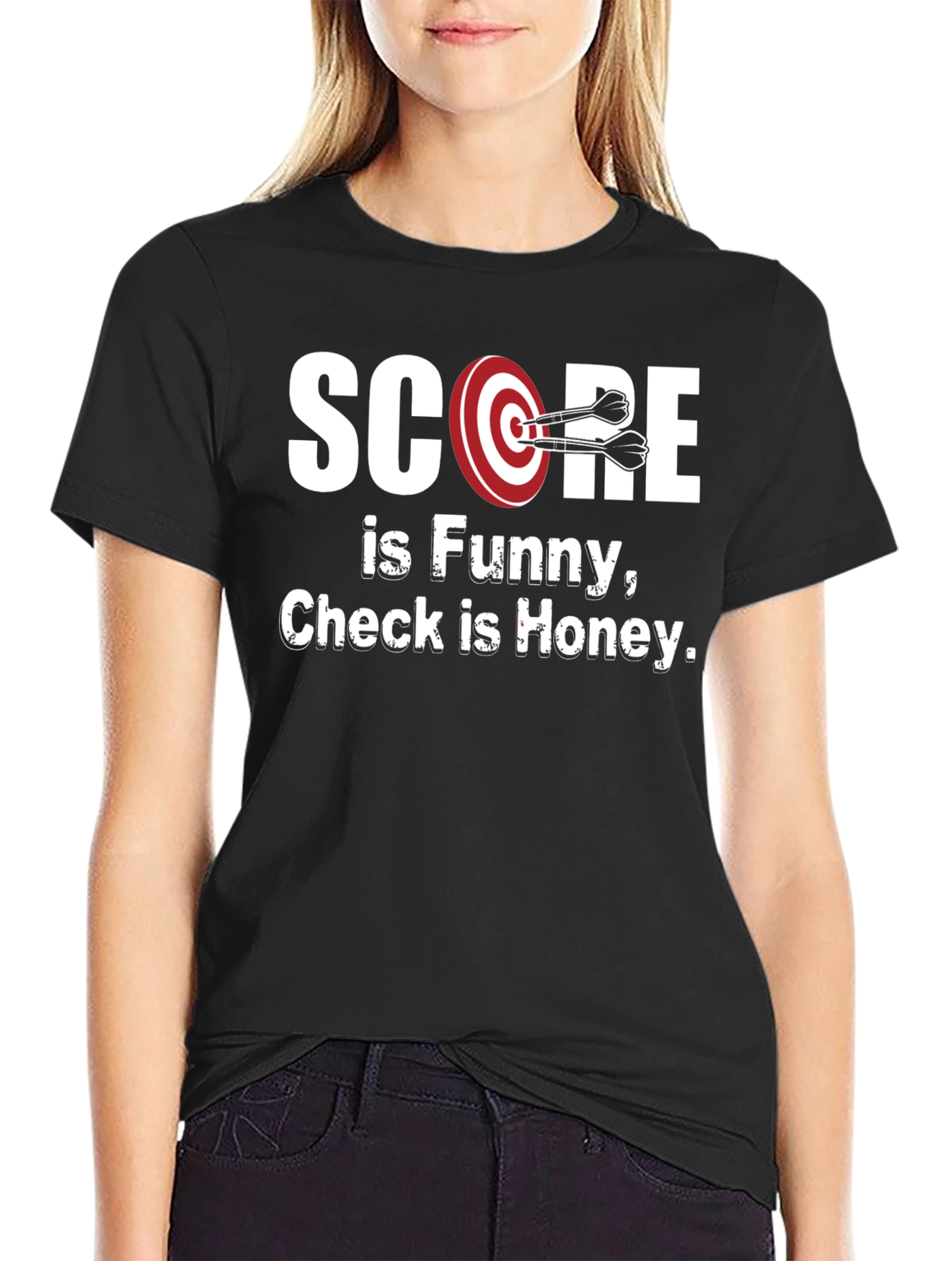 Score Funny Check Honey T-Shirt
