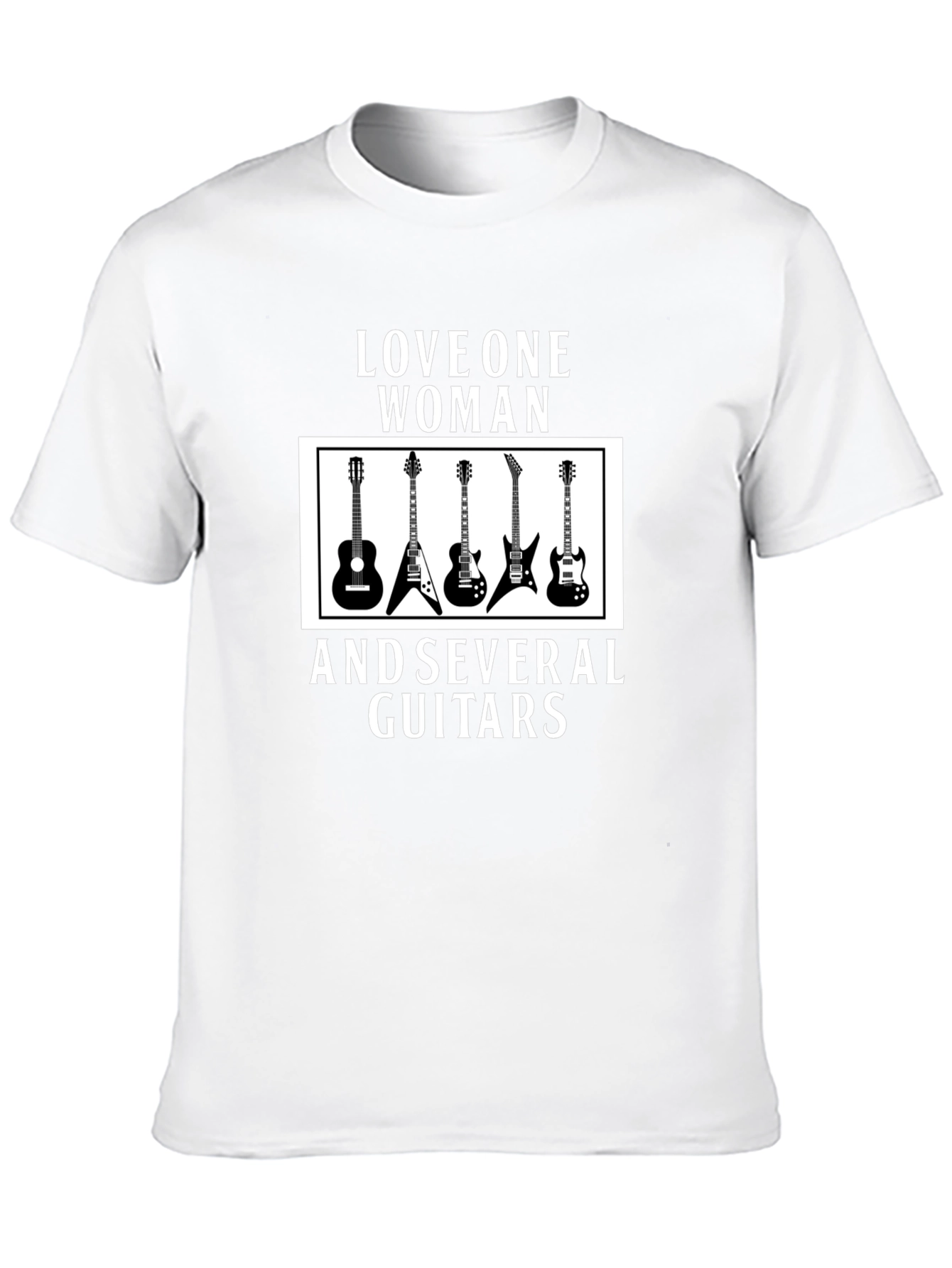 Love One Woman & Several Guitars Graphic T-Shirt