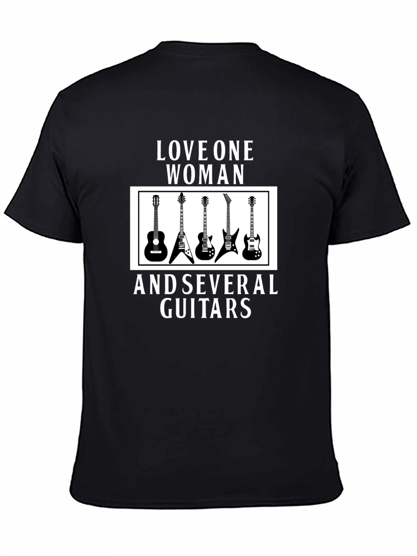 Love One Woman & Several Guitars Graphic T-Shirt