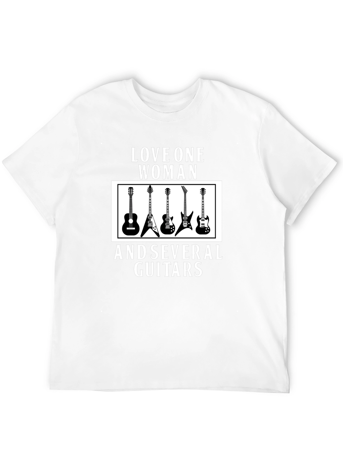 Love One Woman & Several Guitars Graphic T-Shirt