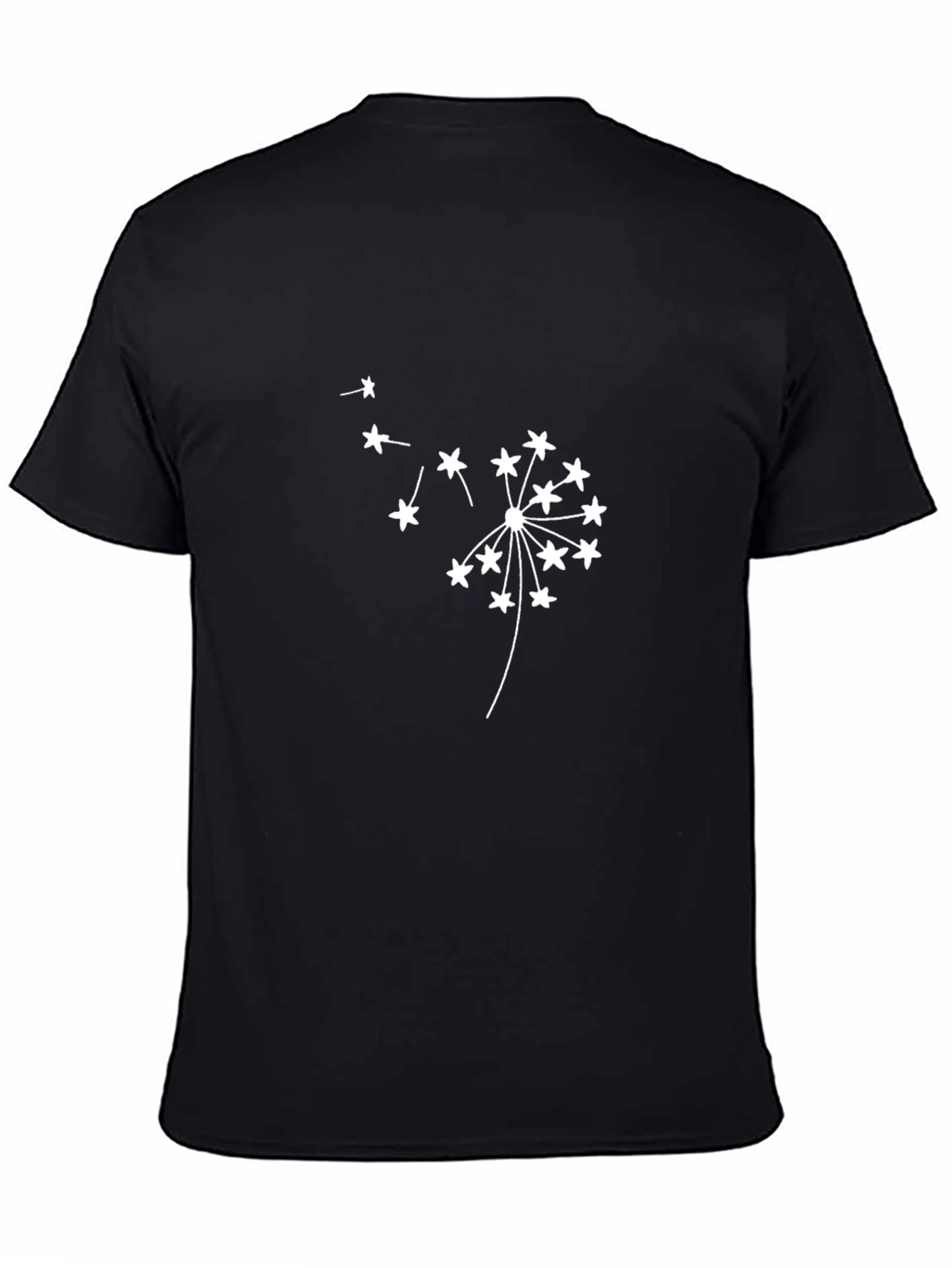 Dandelion Graphic Tee - Stylish Black T-Shirt