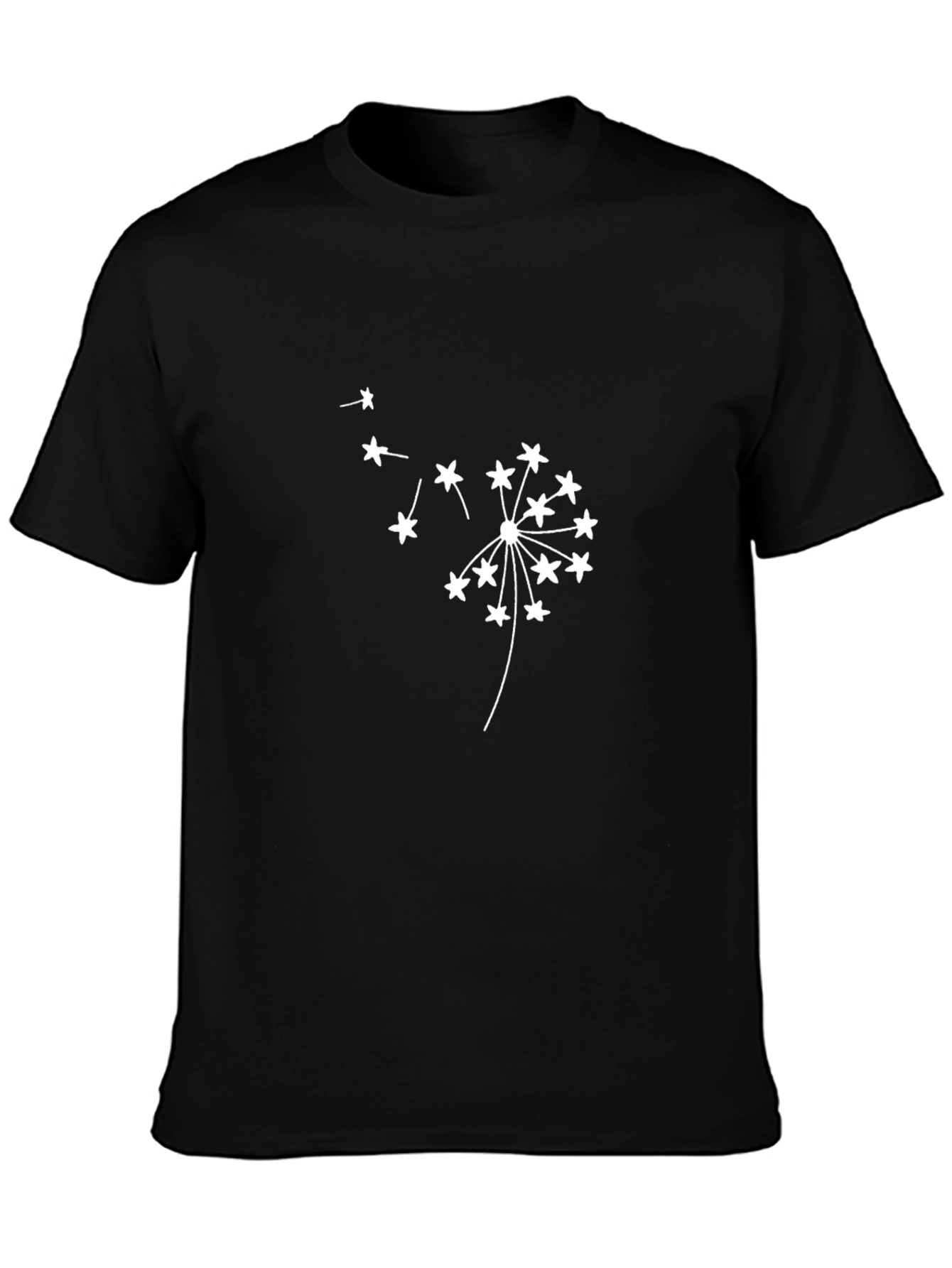 Dandelion Graphic Tee - Stylish Black T-Shirt