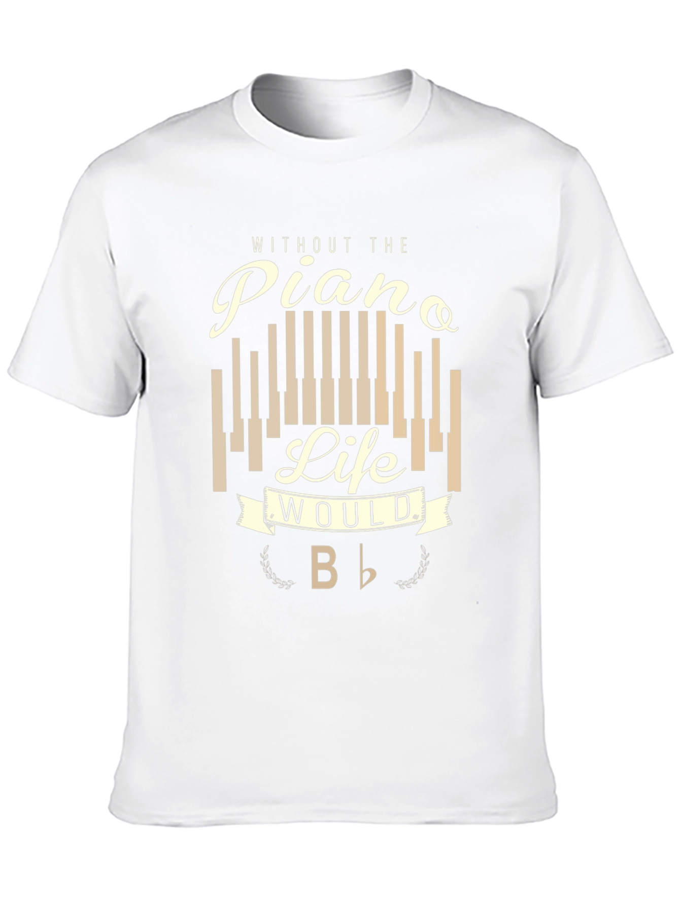 Piano Life Mens Graphic T-Shirt - Music Lover Tee