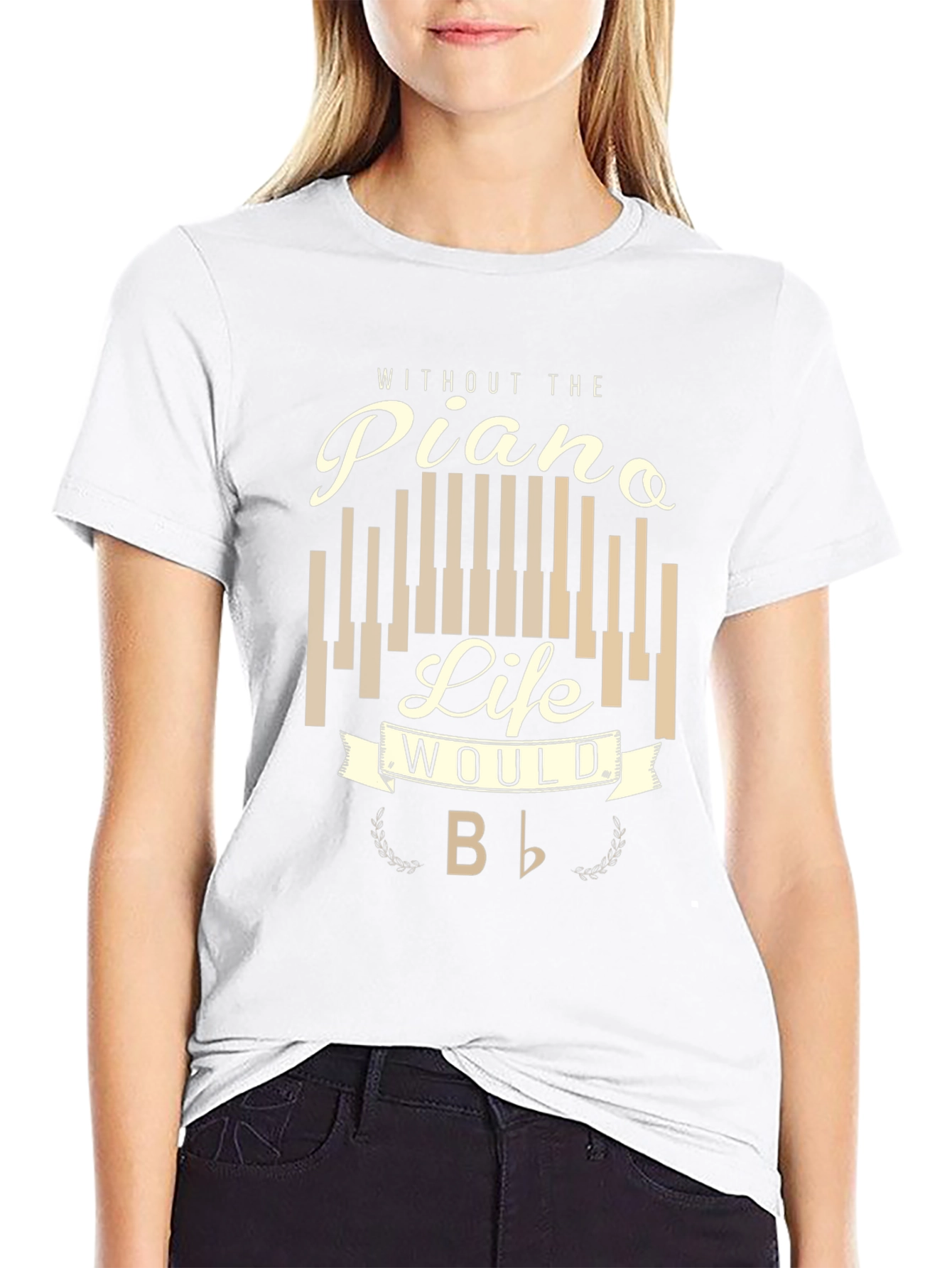 Piano Life Mens Graphic T-Shirt - Music Lover Tee