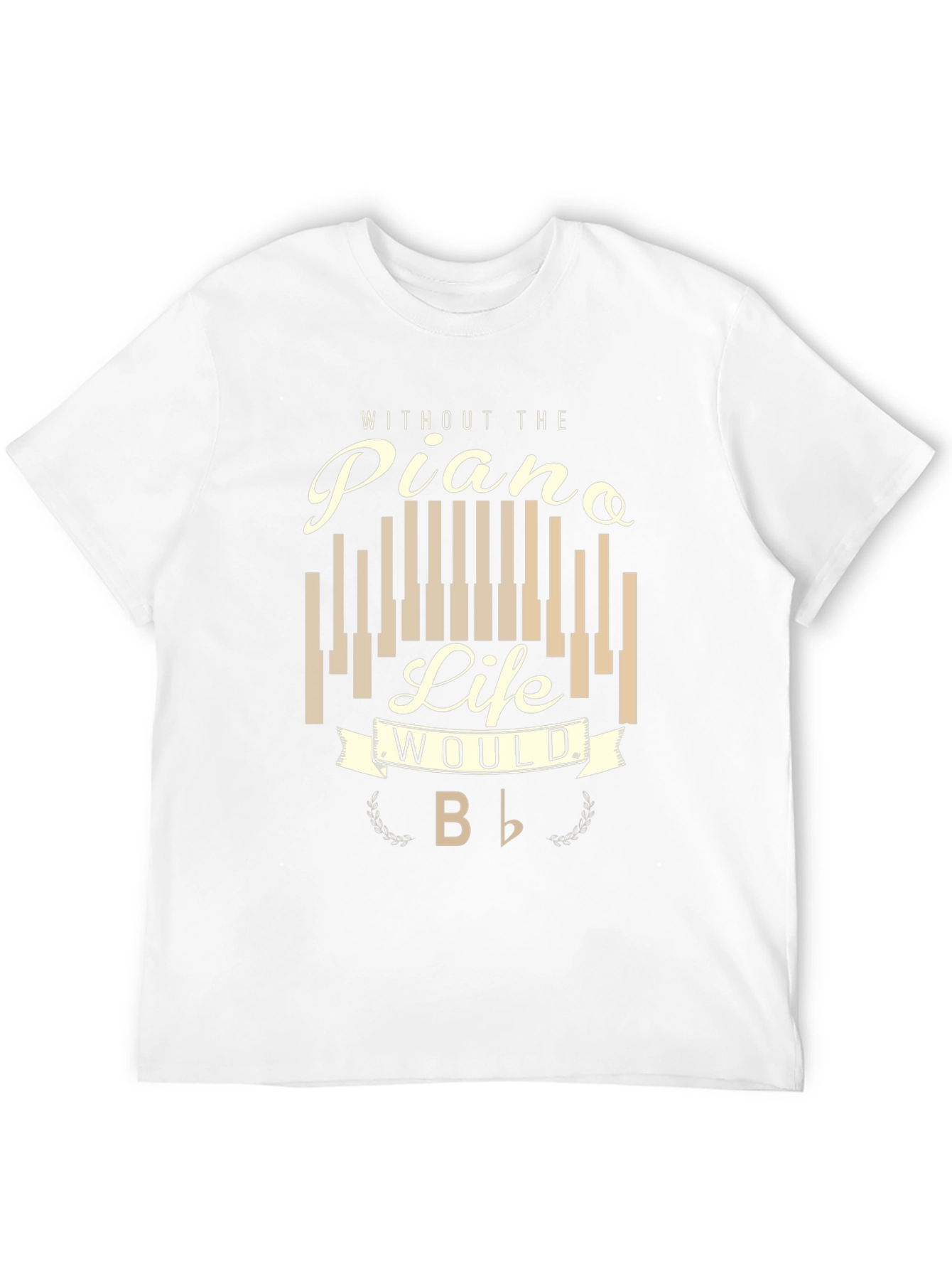 Piano Life Mens Graphic T-Shirt - Music Lover Tee