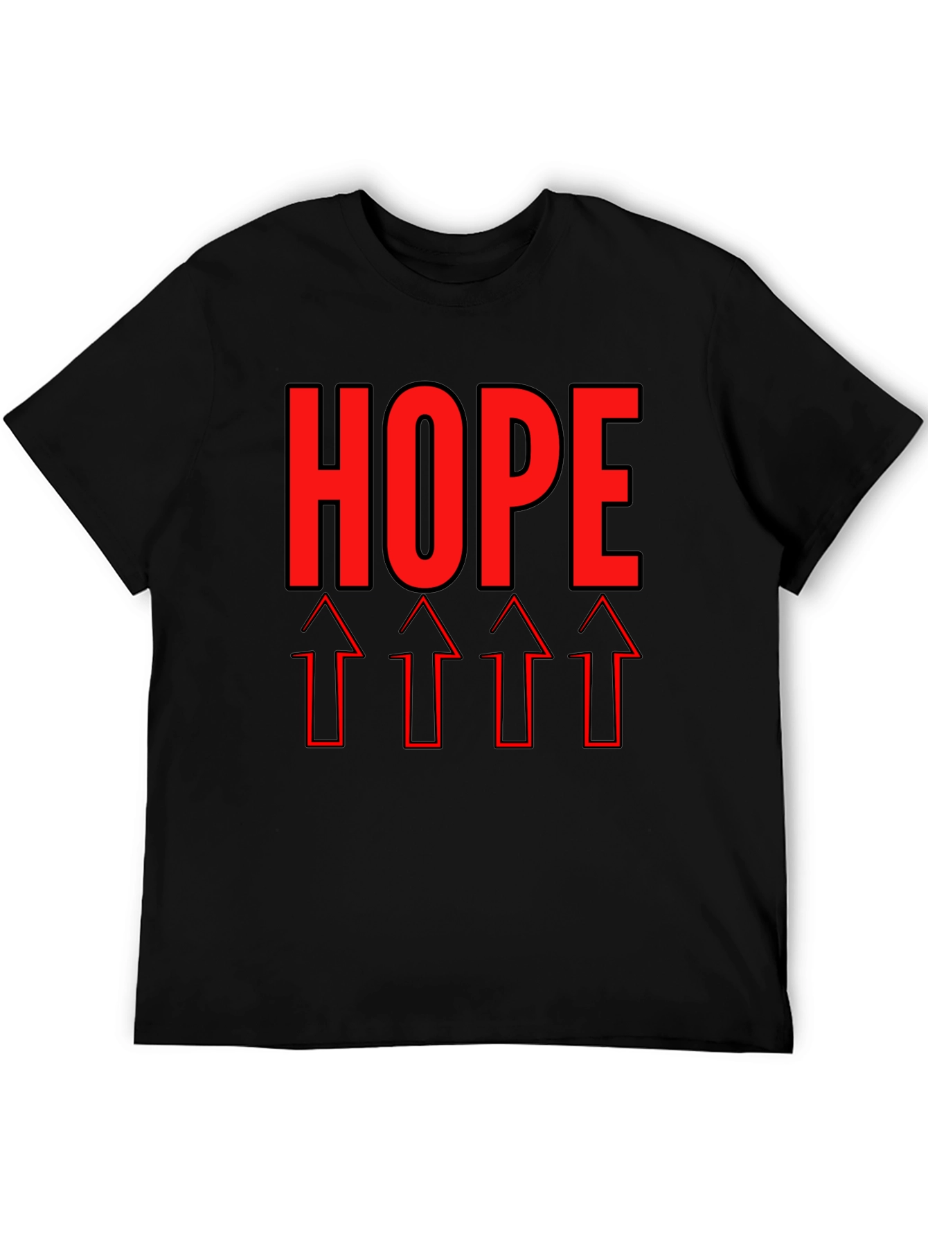 HOPE Graphic Tee - Upward Arrows Motivation