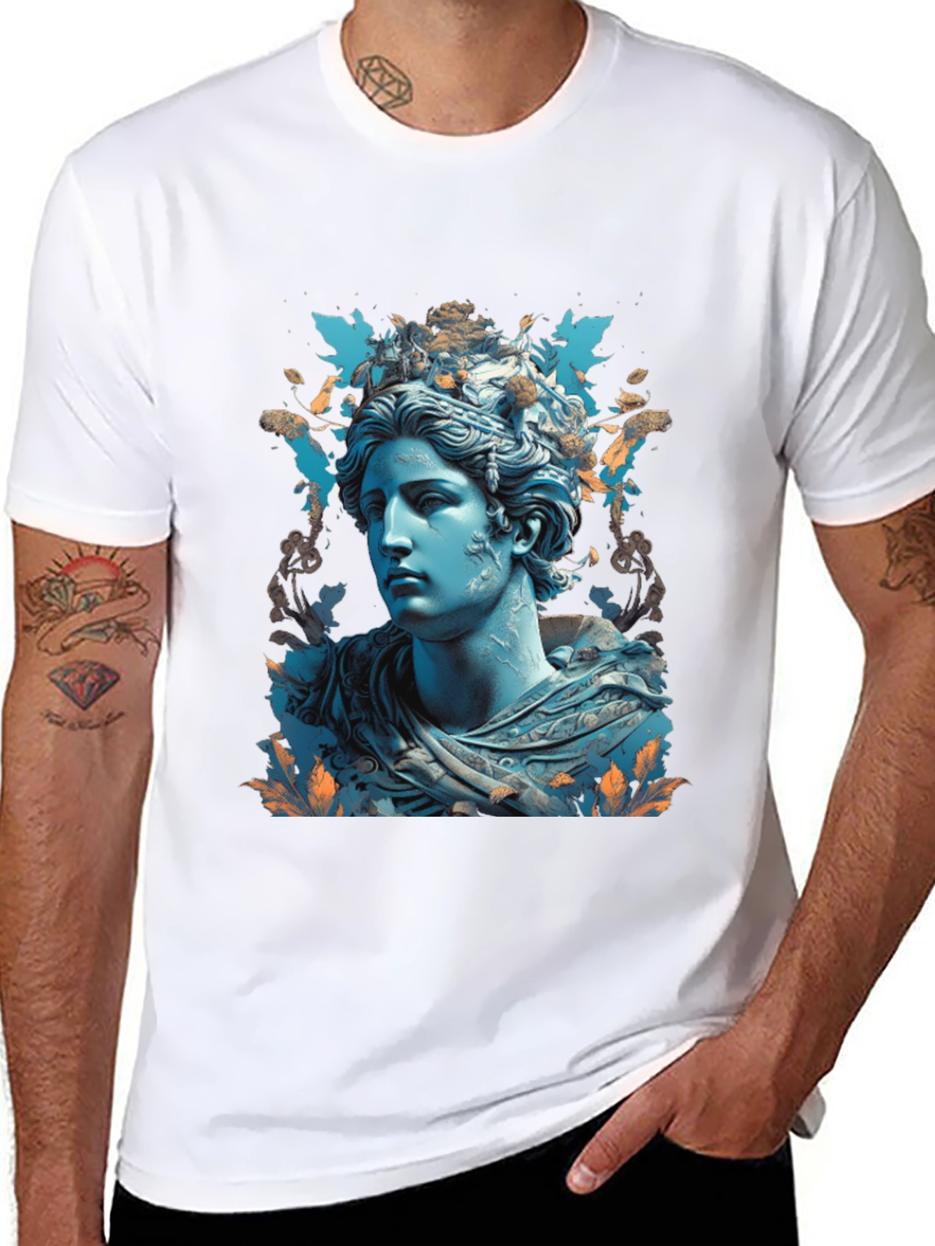 Statue T-Shirt: Artistic Graphic Tee