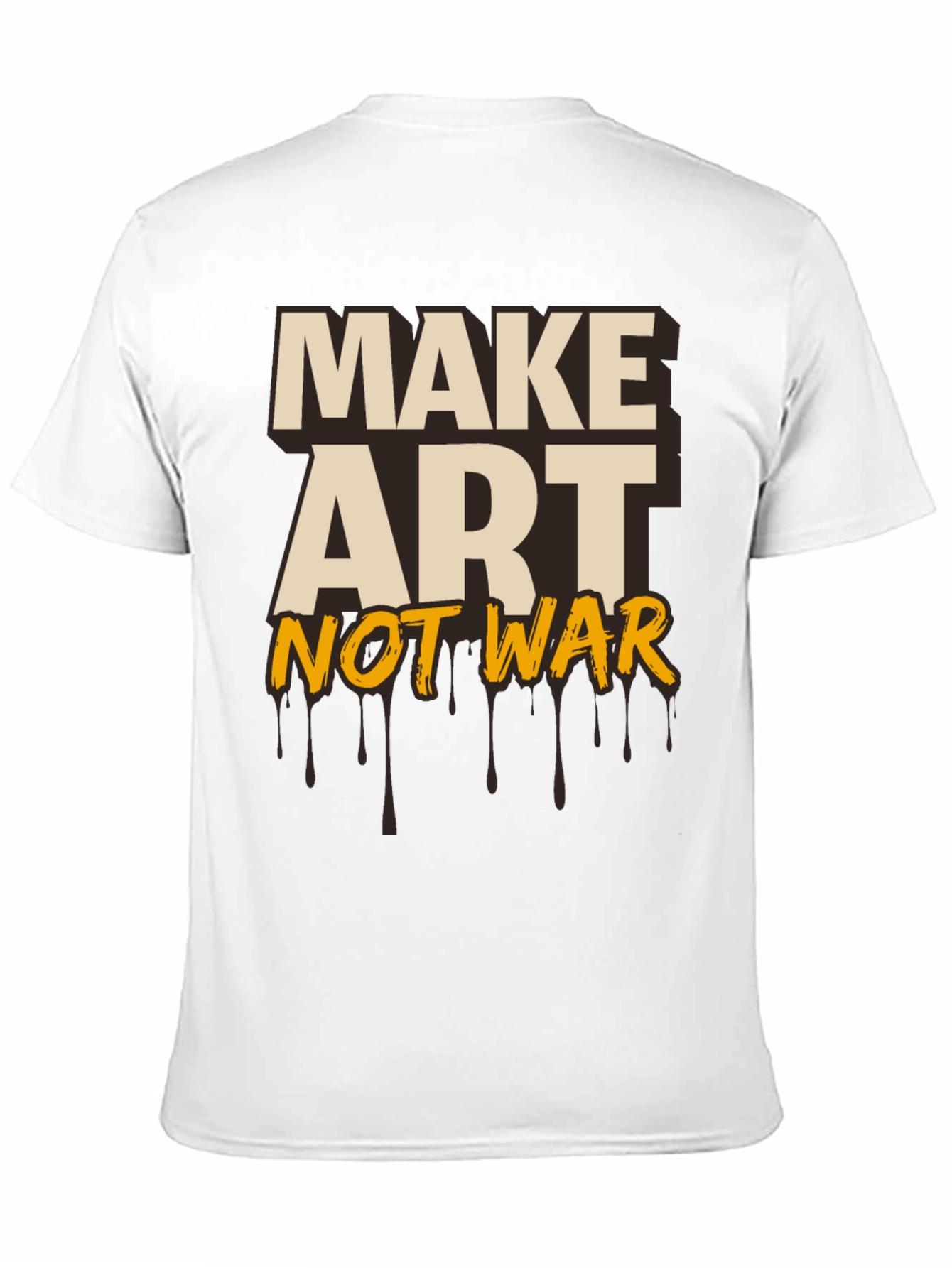 Make Art Not War Graphic Tee - Black