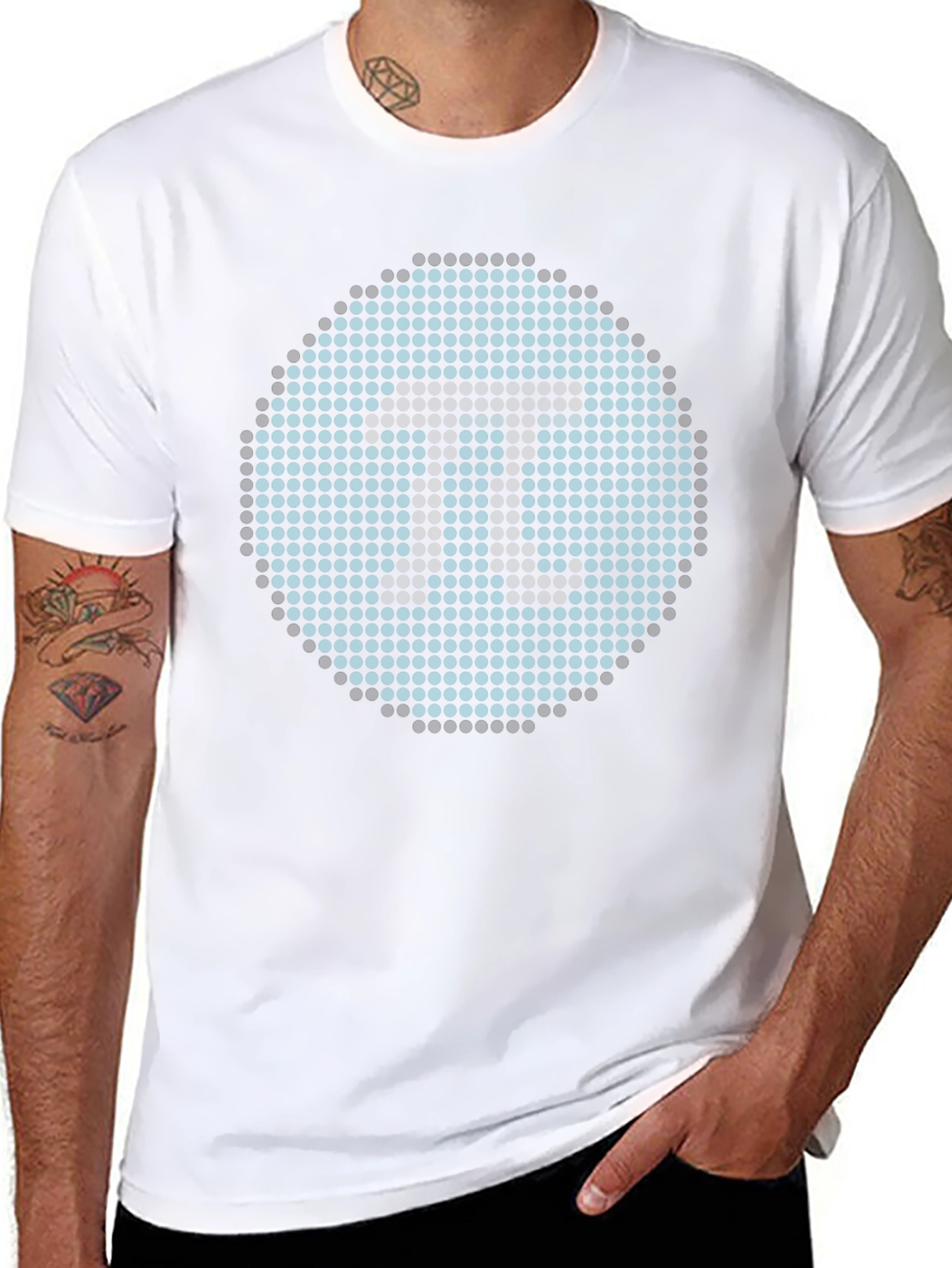 Geometric Pi Symbol Black T-Shirt - Math Geek Apparel