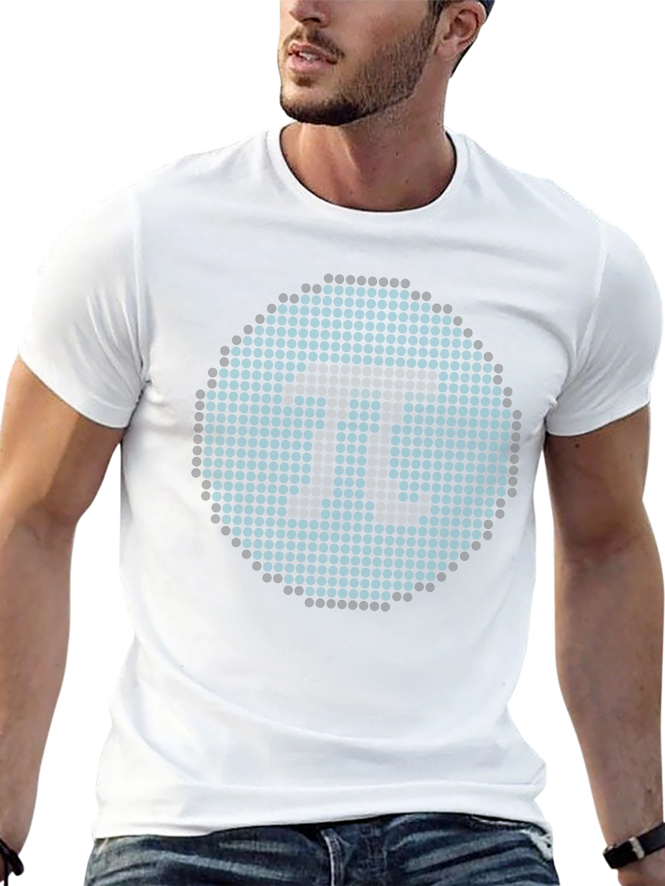 Geometric Pi Symbol Black T-Shirt - Math Geek Apparel