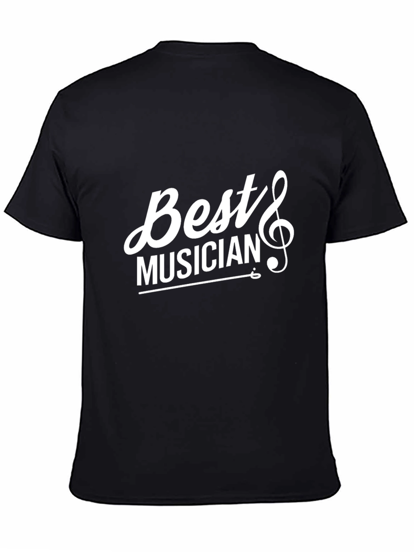Best Musician Black Cotton Graphic Tee