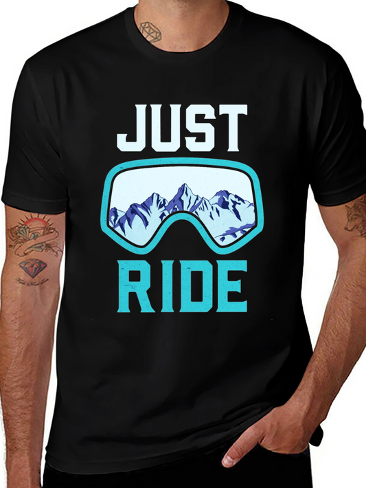 Just Ride Mountain Graphic T-Shirt - Adventure Ready