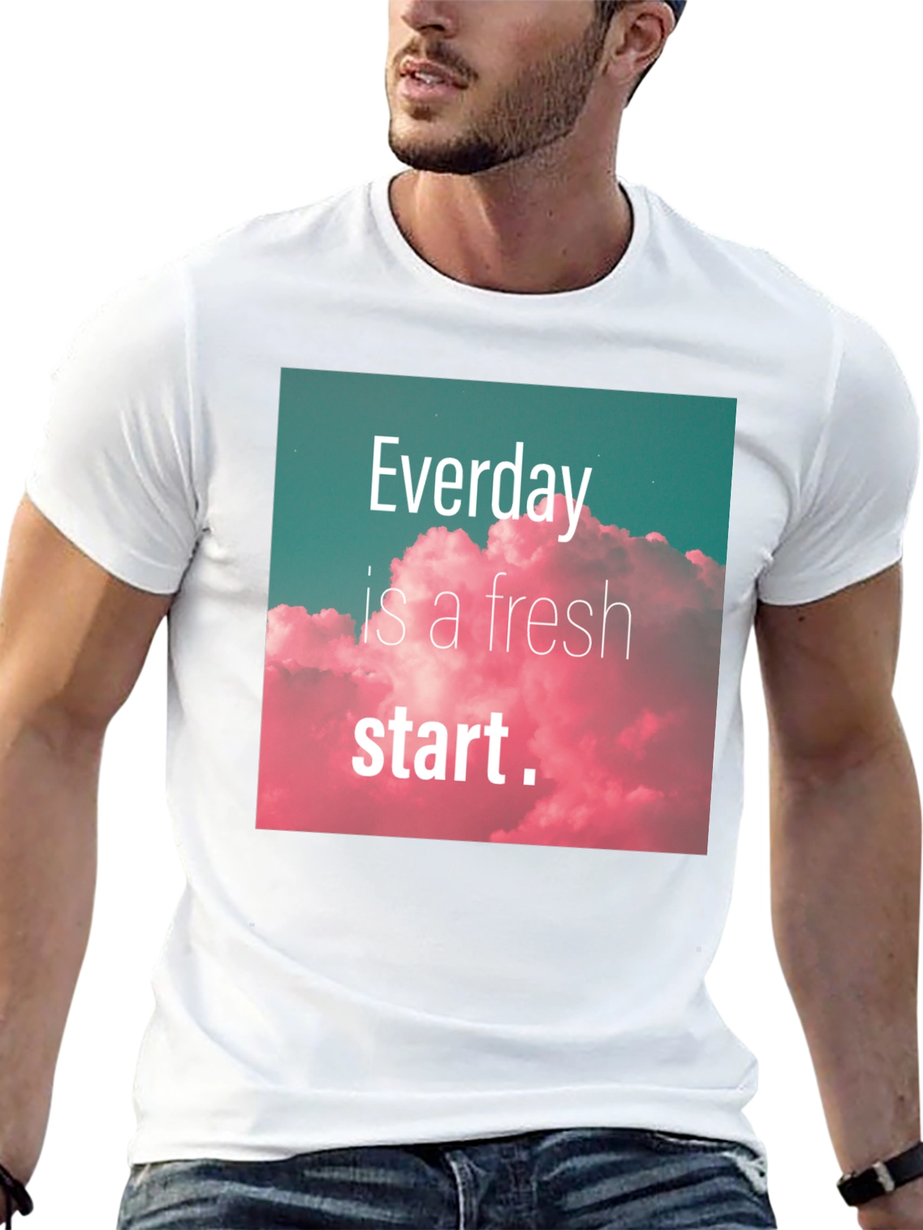 Everyday Fresh Start Graphic Tee - Positive Vibes Shirt