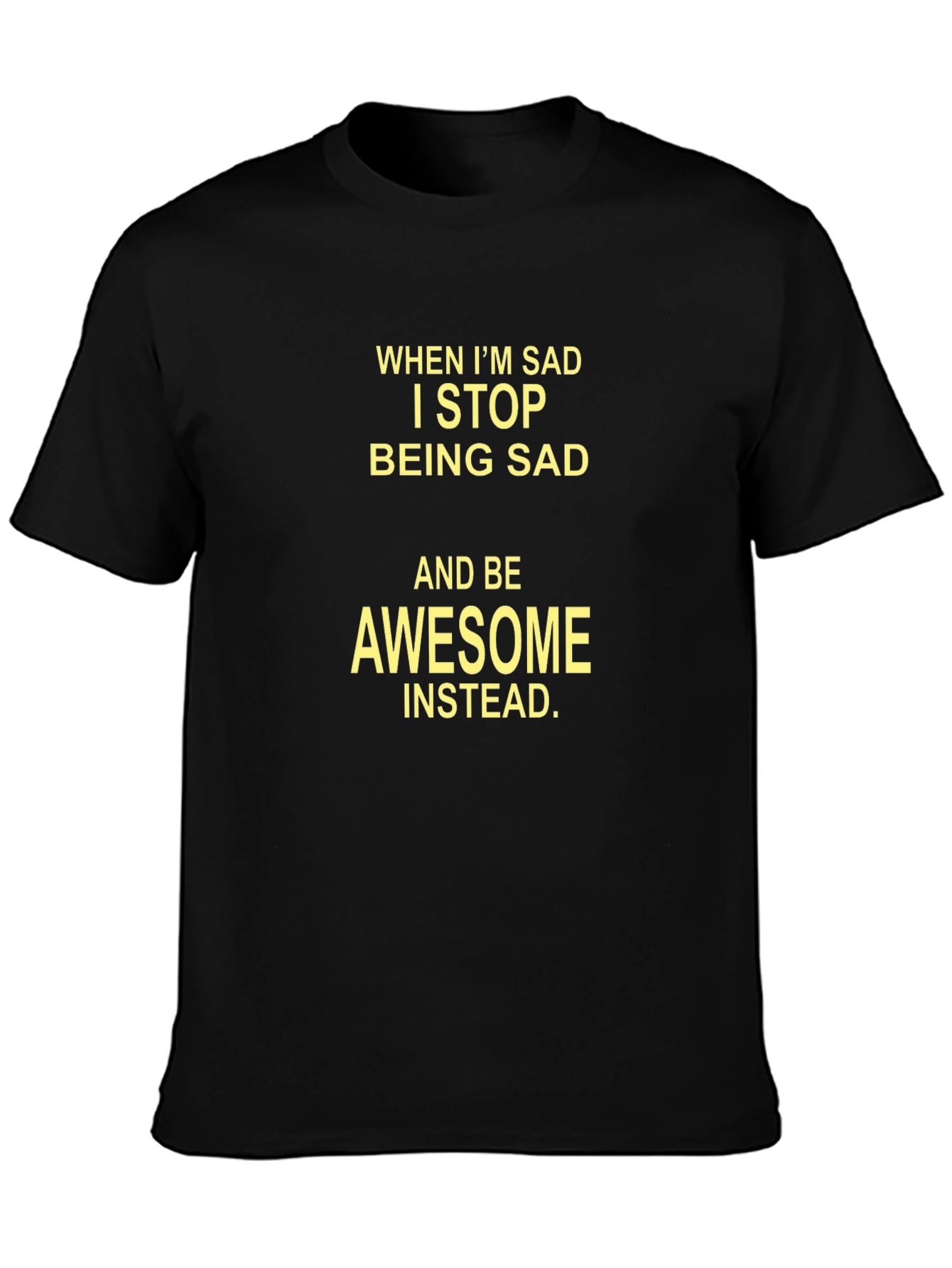 Awesome Instead T-Shirt - Mens Black Tee