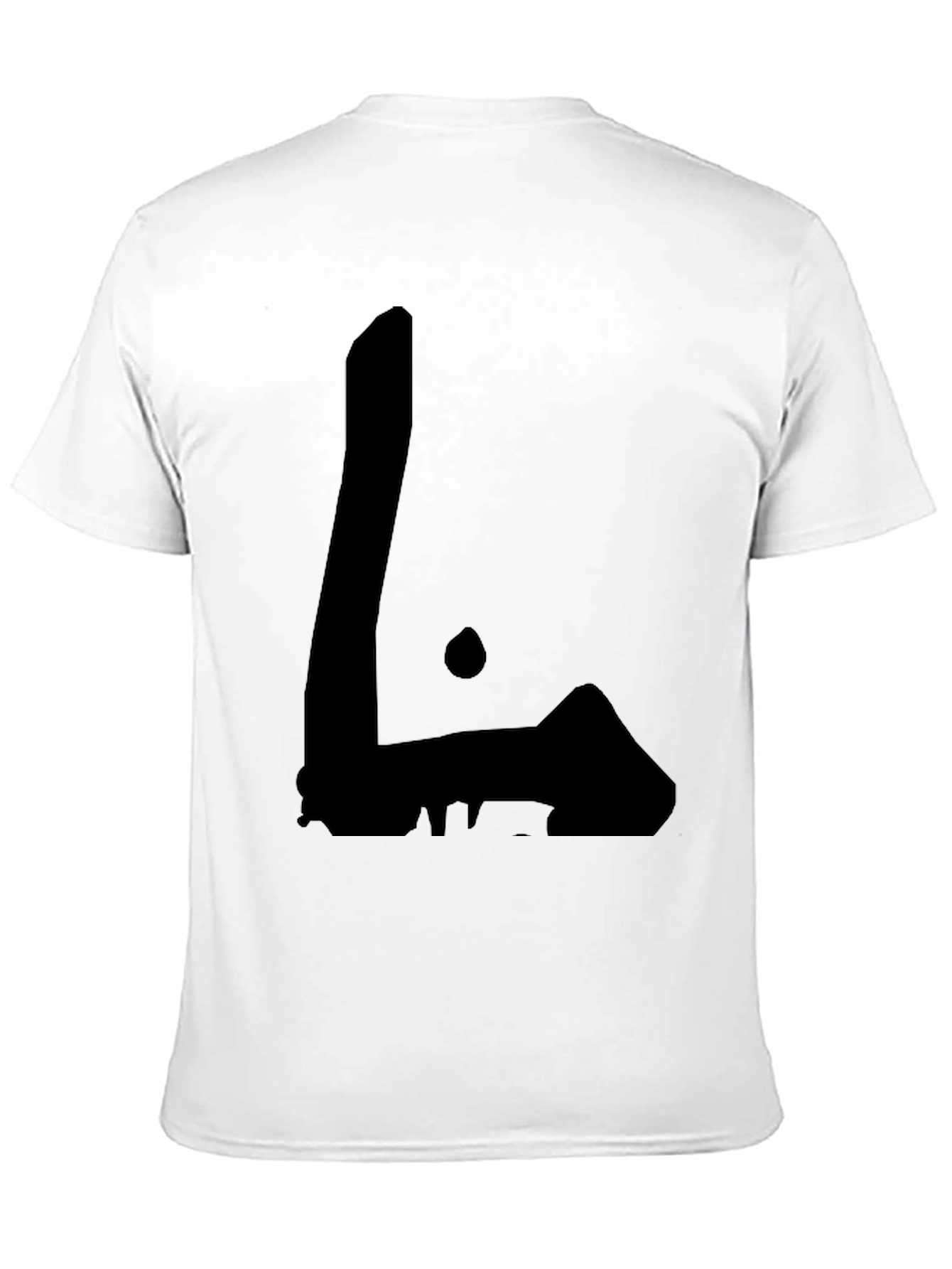 Minimalist Black Graphic Tee - Abstract Design