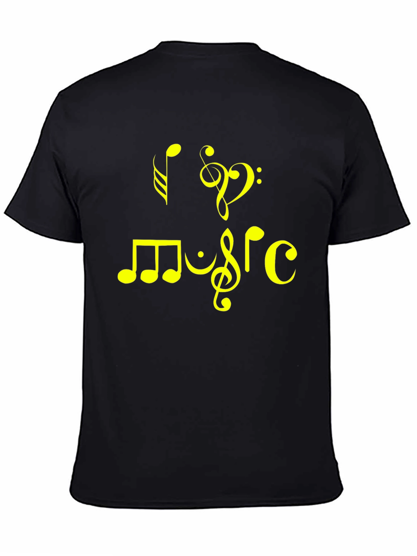 I Heart Music Black T-Shirt