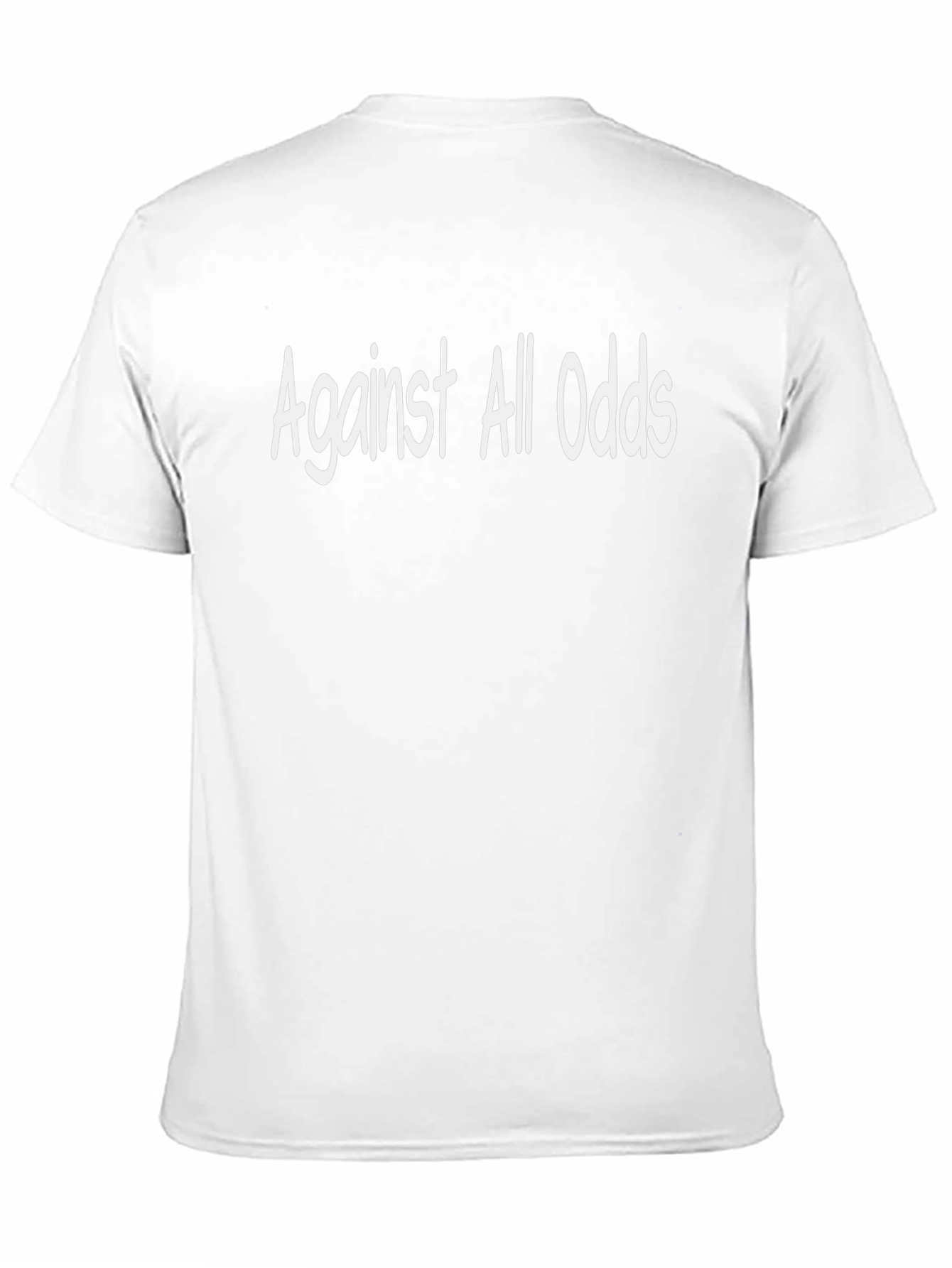 Against All Odds Graphic Tee - Black Cotton T-Shirt