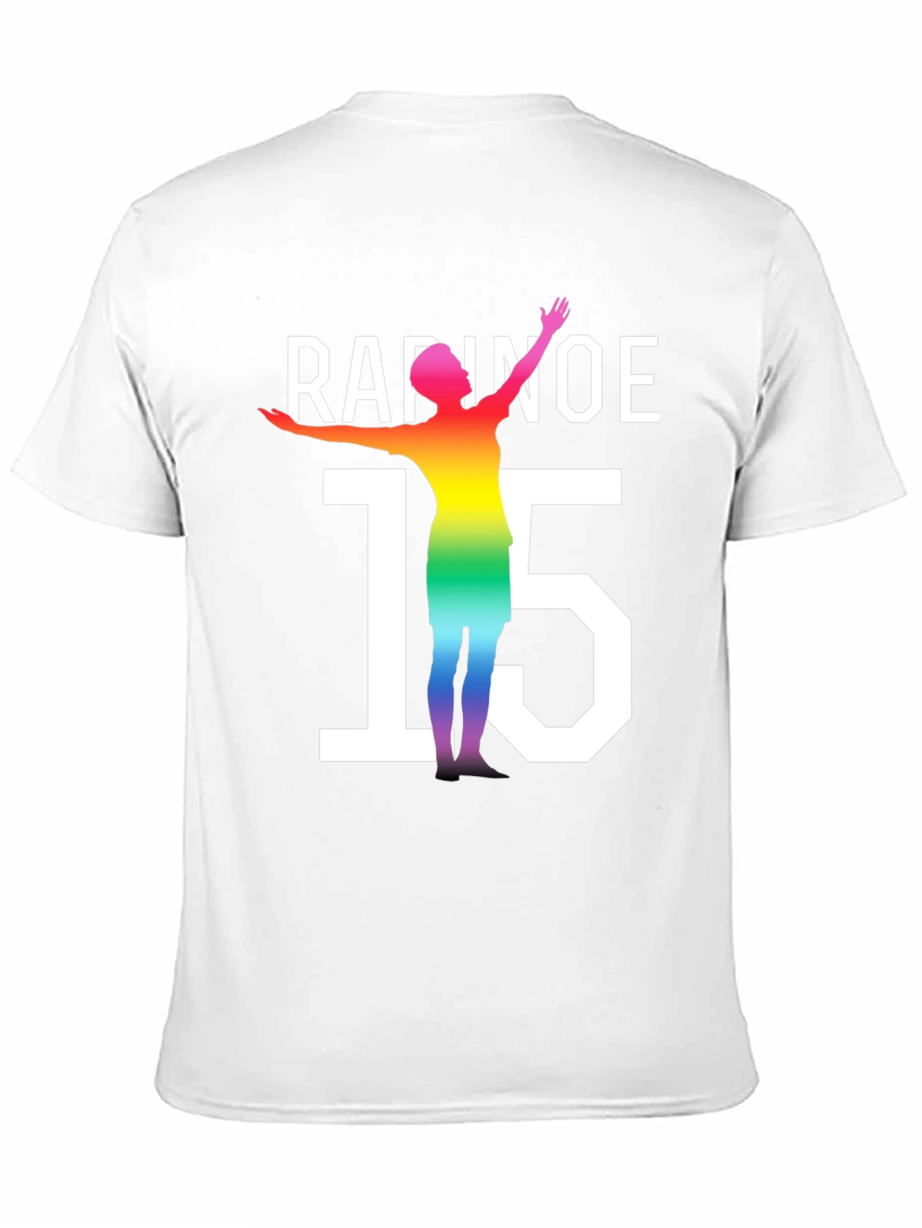 Rapinoe 15 Rainbow Graphic T-Shirt
