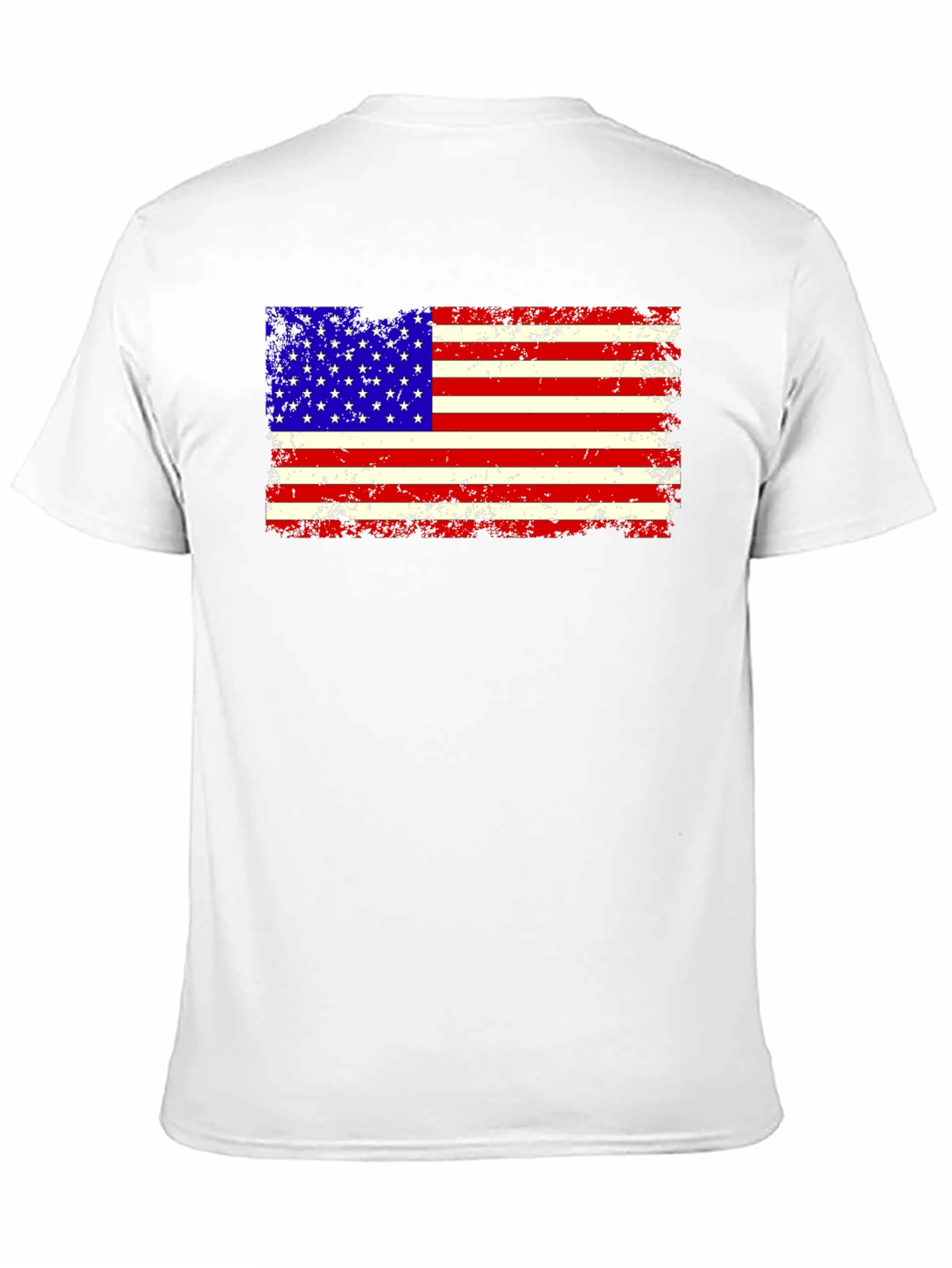 Distressed American Flag Graphic T-Shirt