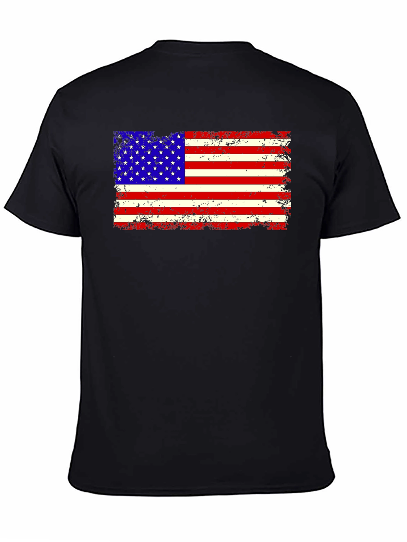 Distressed American Flag Graphic T-Shirt