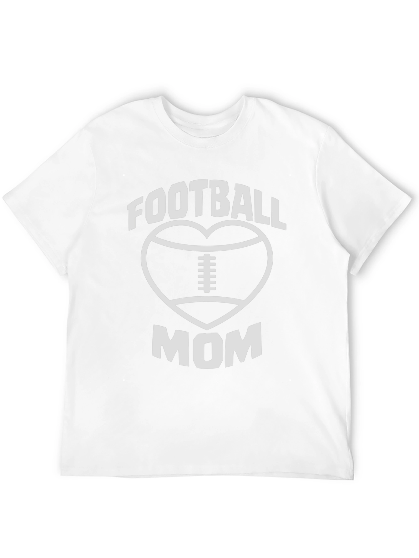 Football Mom T-Shirt - Heart Graphic Tee
