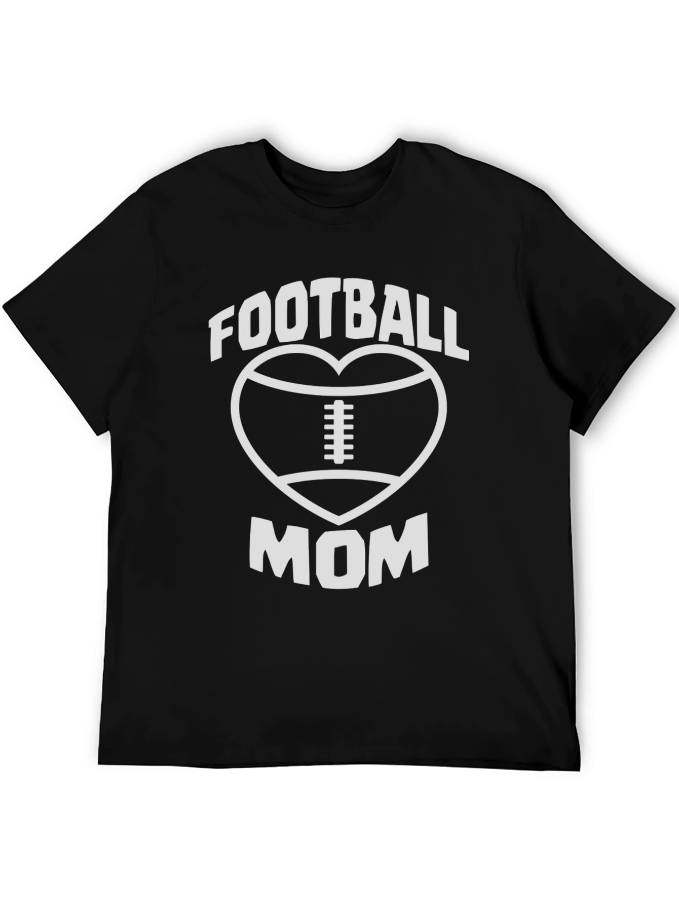 Football Mom T-Shirt - Heart Graphic Tee