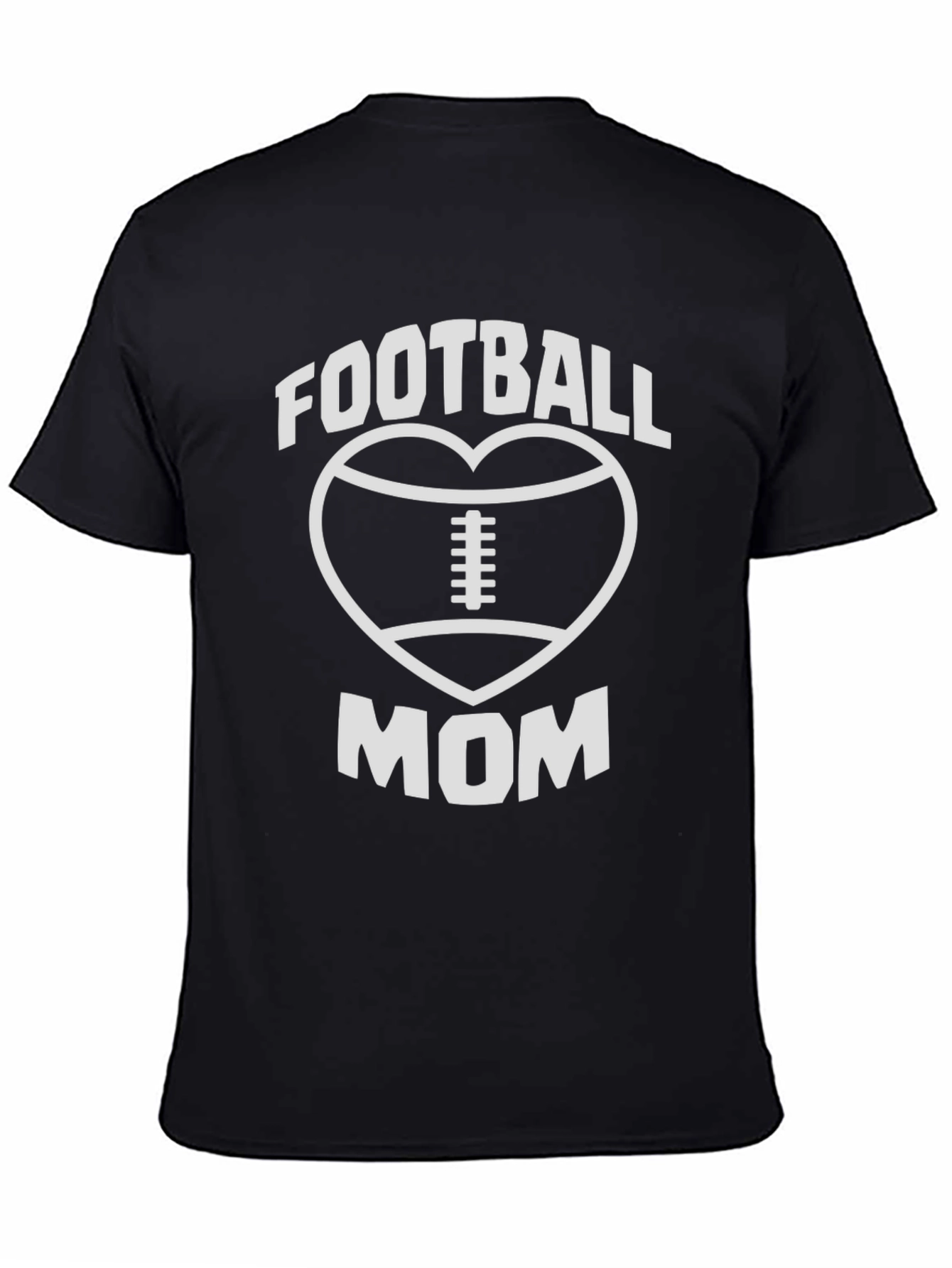 Football Mom T-Shirt - Heart Graphic Tee