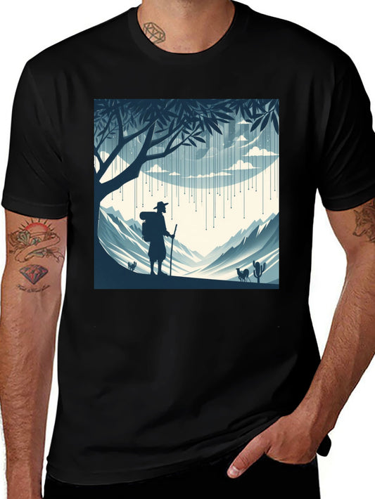 Nature Hiker Graphic Tee - Black