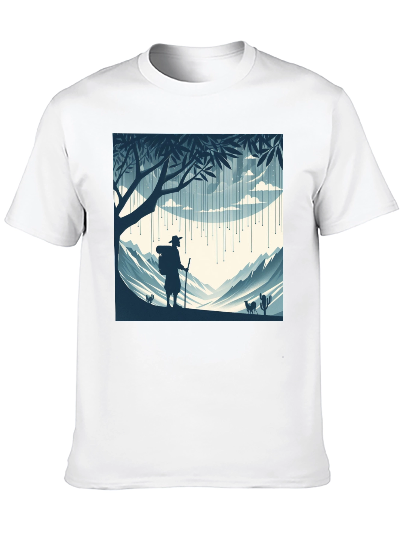 Nature Hiker Graphic Tee - Black