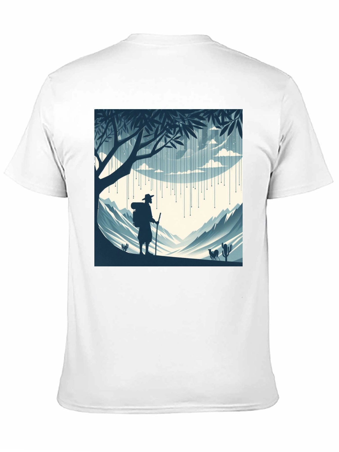 Nature Hiker Graphic Tee - Black