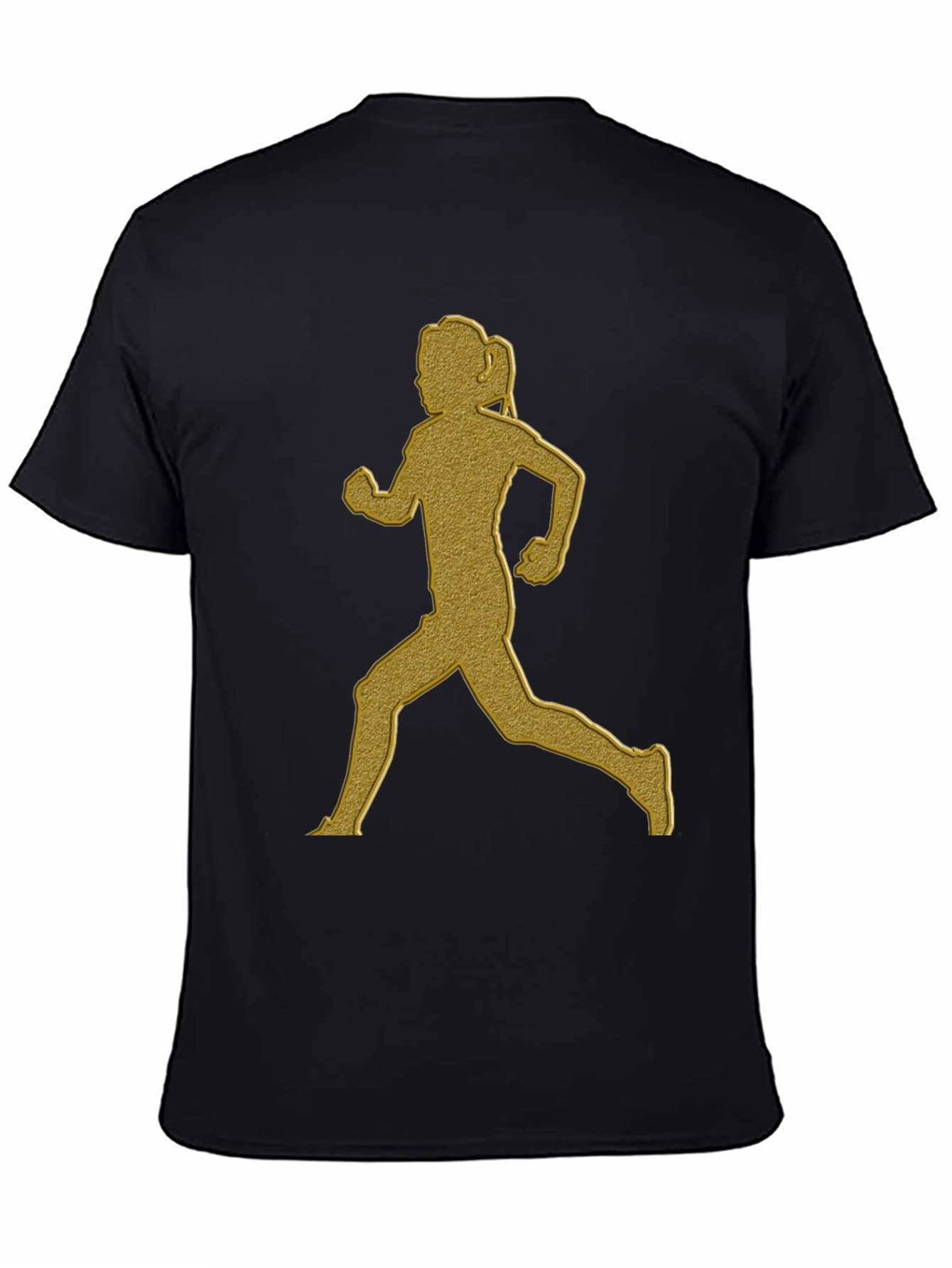 Running Girl Graphic Tee - Black T-Shirt