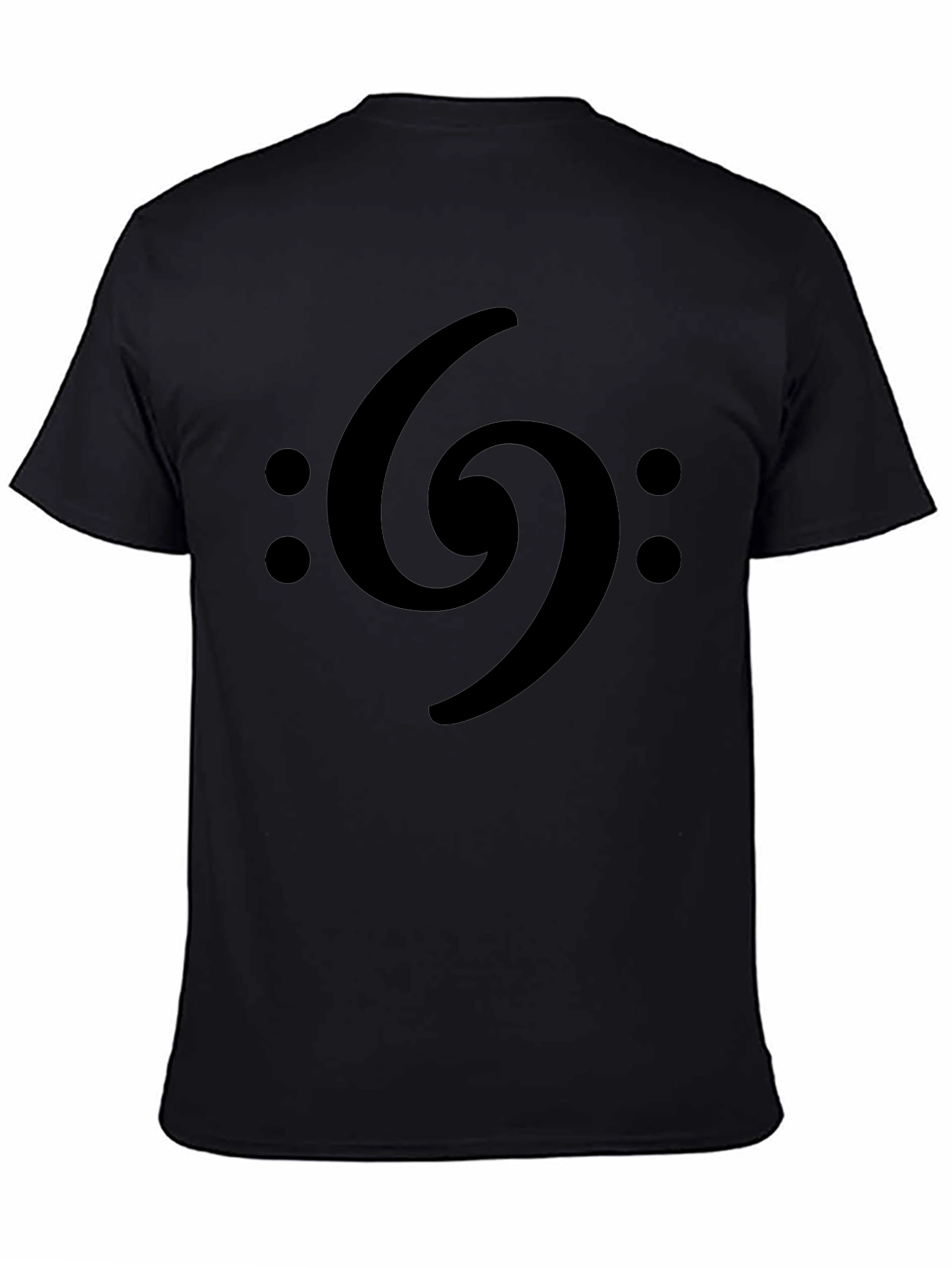 Bass Clef Graphic Tee - Musicians Black T-Shirt