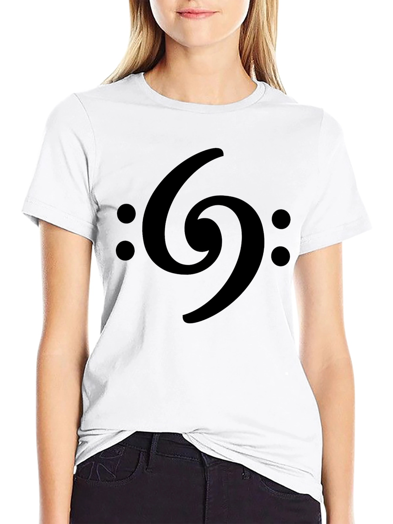 Bass Clef Graphic Tee - Musicians Black T-Shirt
