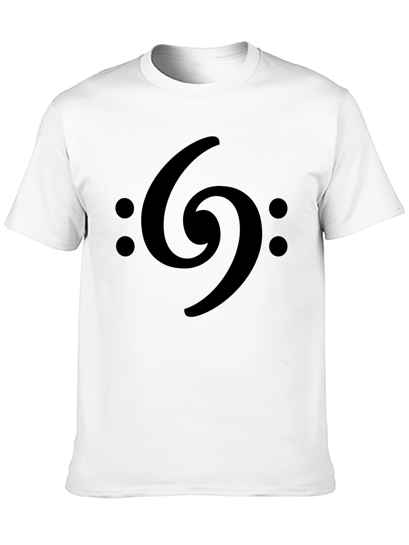 Bass Clef Graphic Tee - Musicians Black T-Shirt