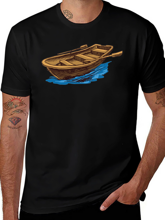 Rowboat Graphic Tee - Classic Nautical Style