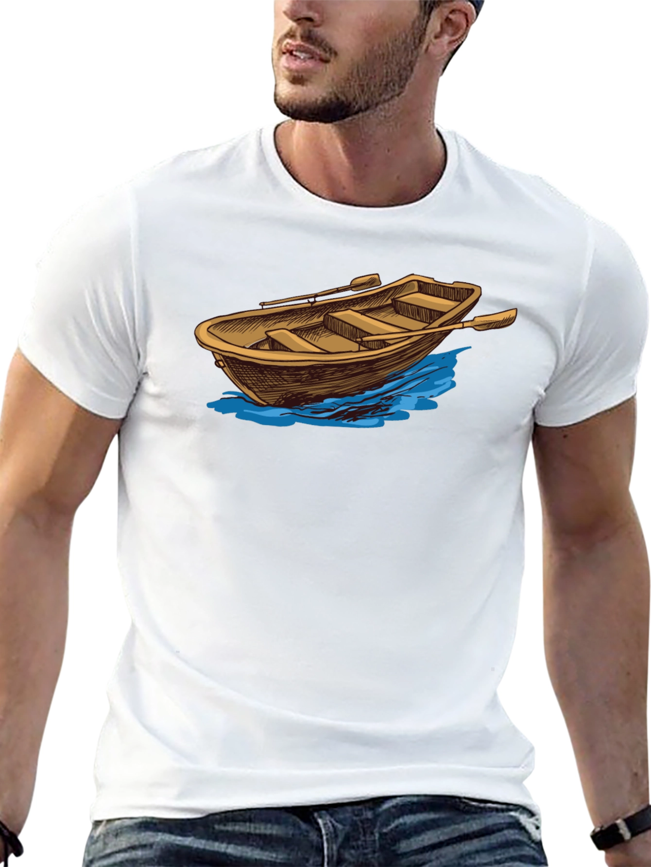 Rowboat Graphic Tee - Classic Nautical Style