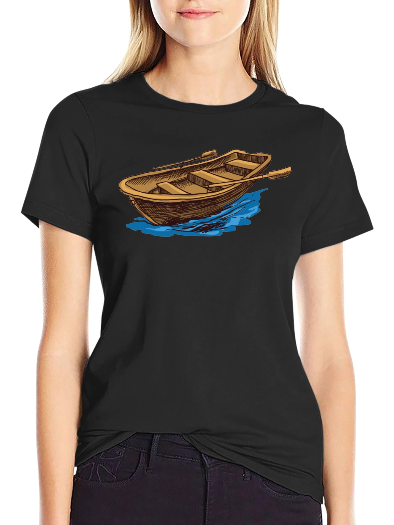 Rowboat Graphic Tee - Classic Nautical Style
