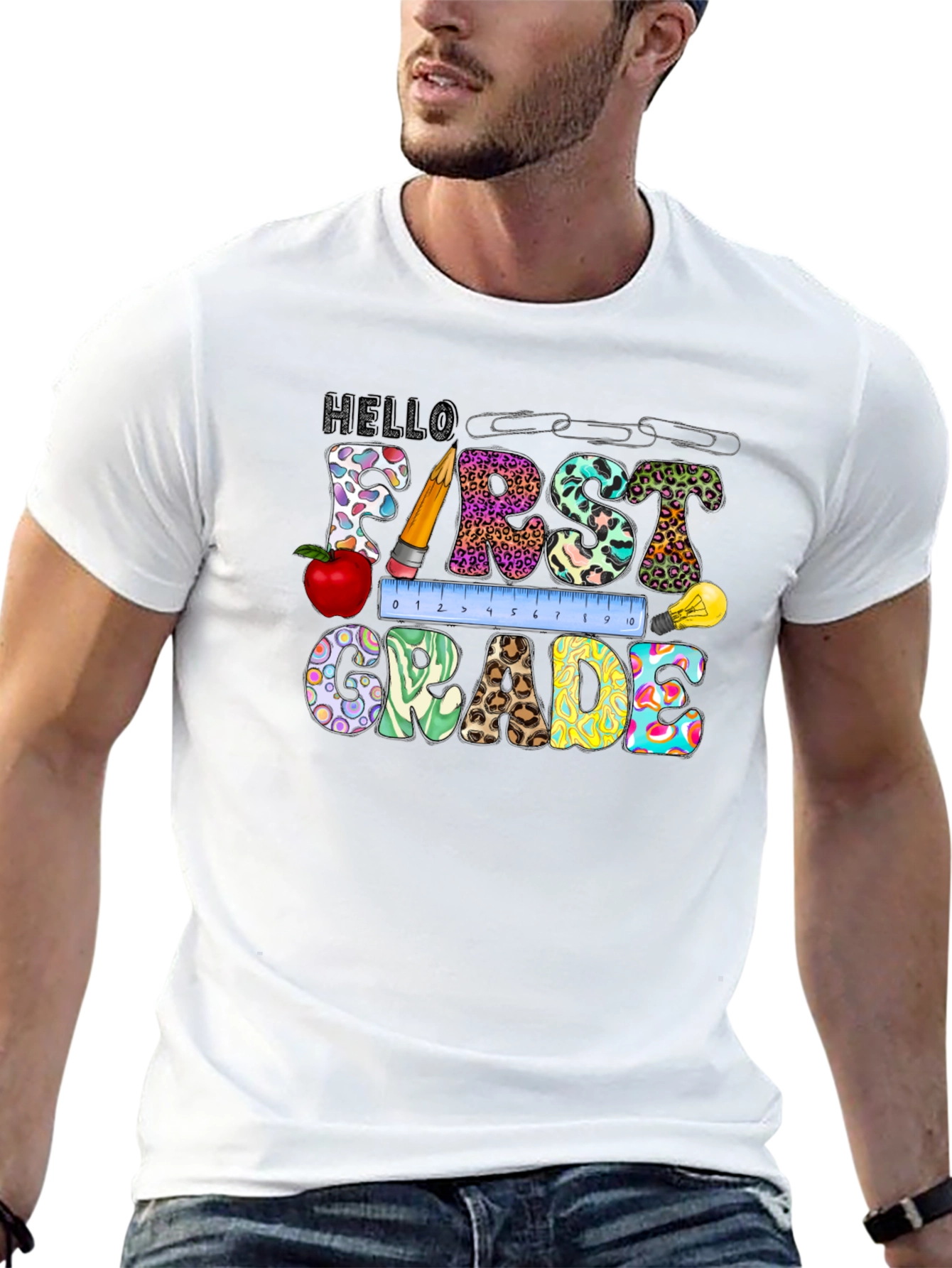 Hello First Grade Graphic Tee