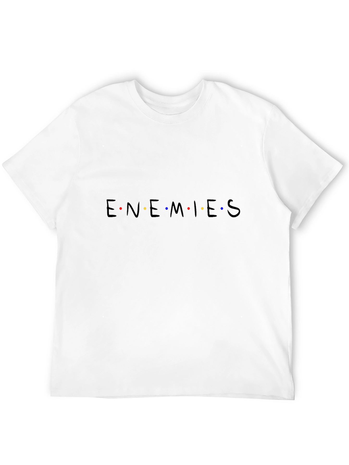 Enemies Funny Graphic Tee - Black Cotton T-Shirt