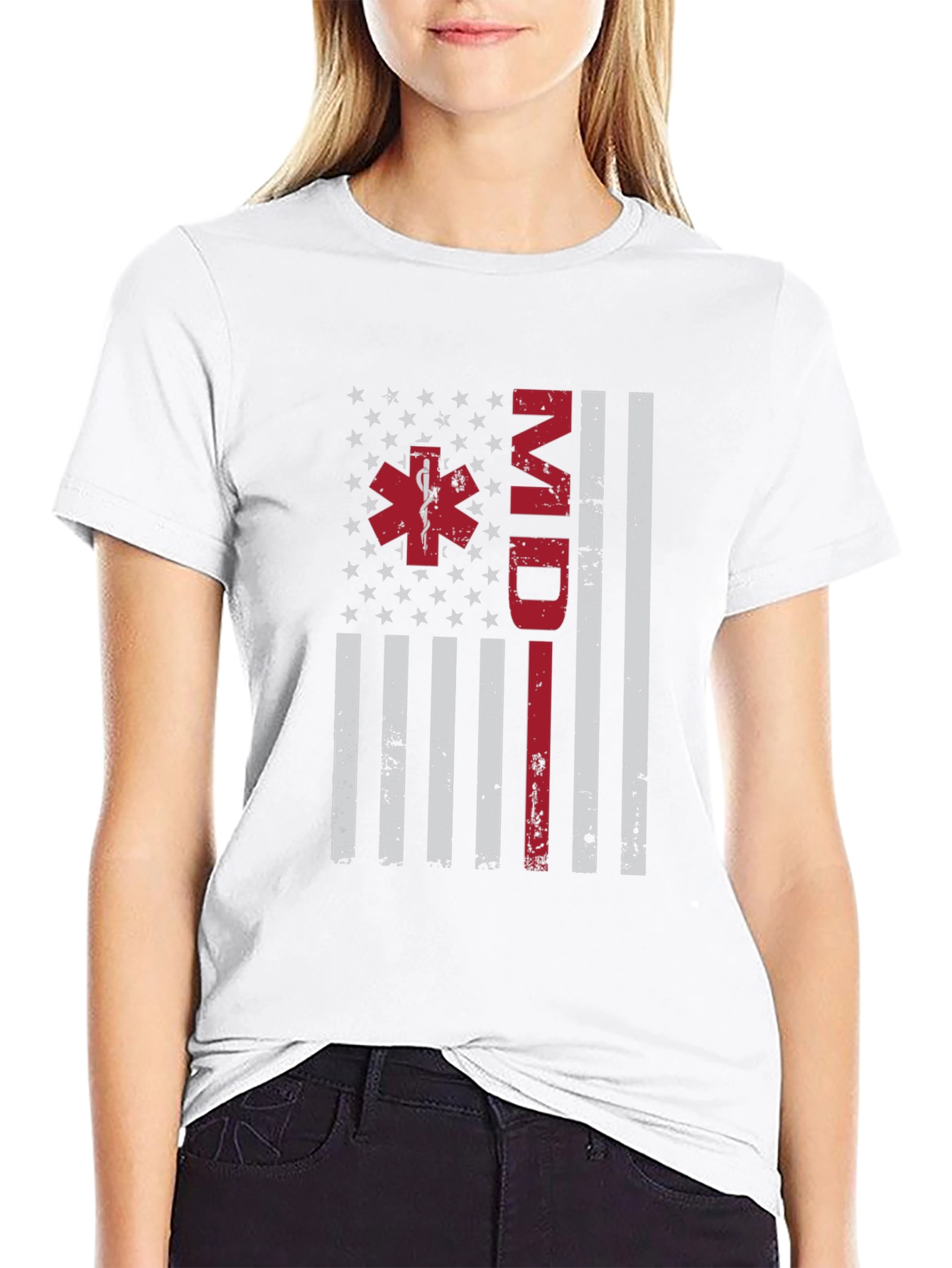 MD American Flag Graphic Tee