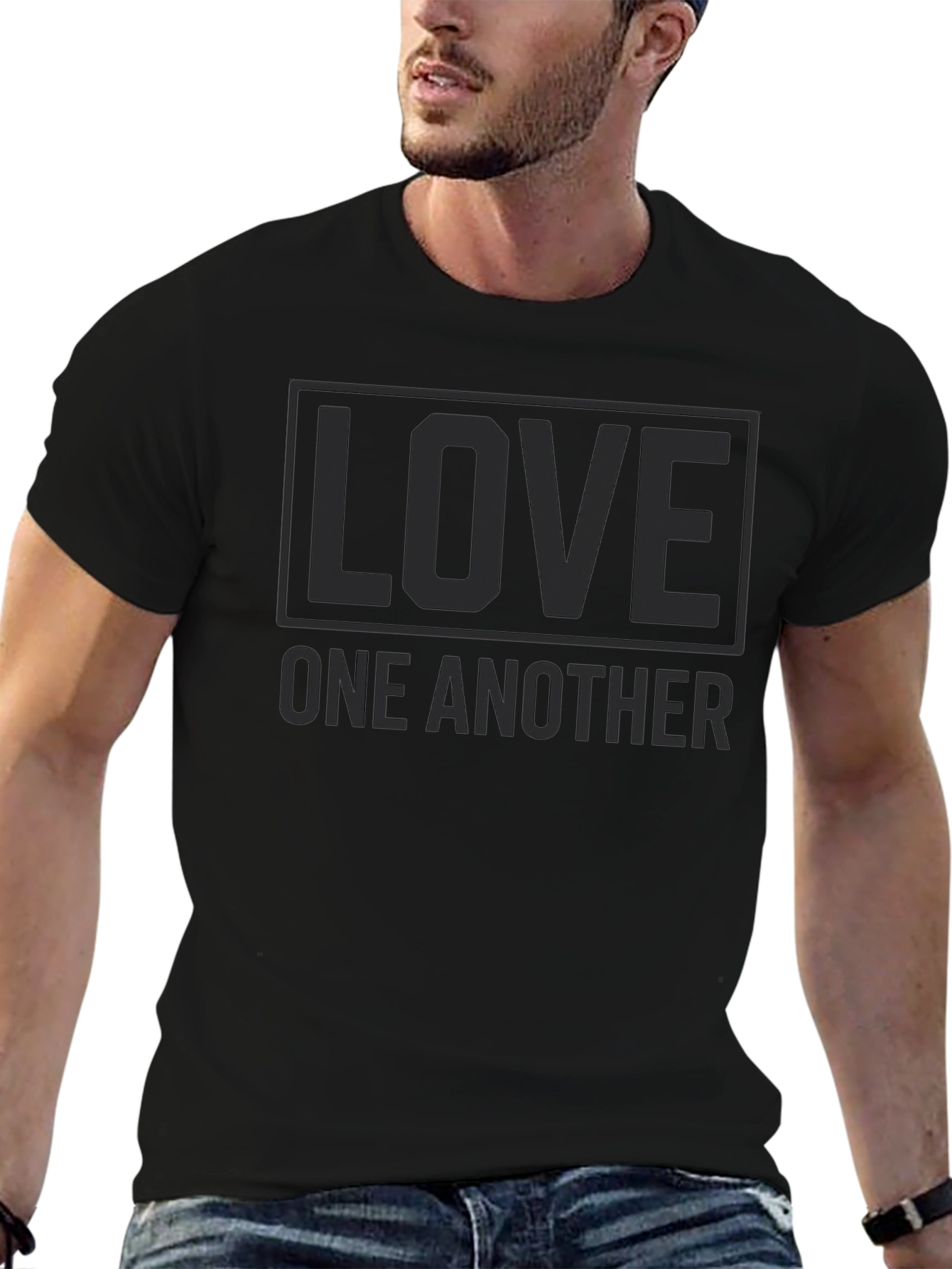 Love One Another Black T-Shirt