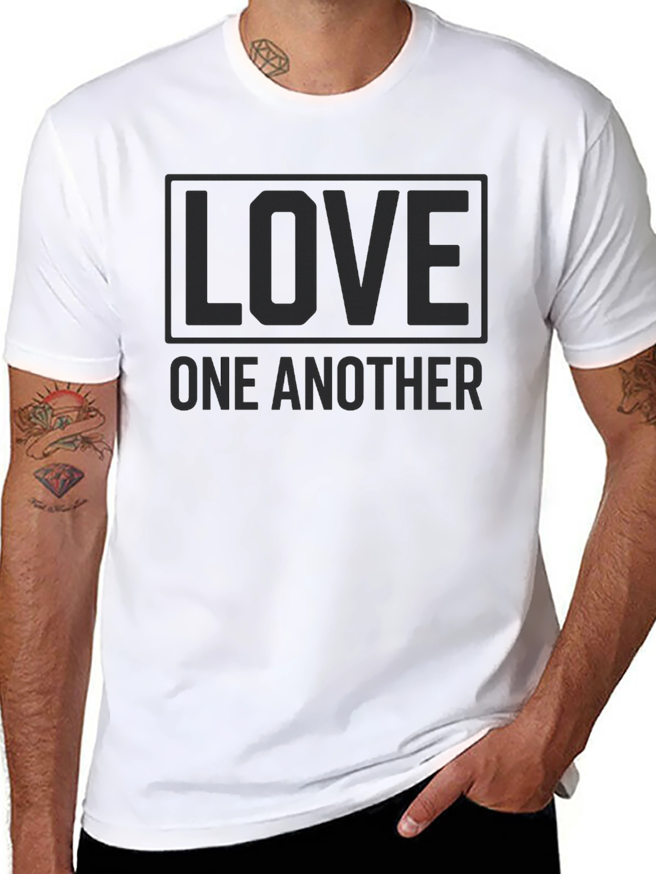 Love One Another Black T-Shirt