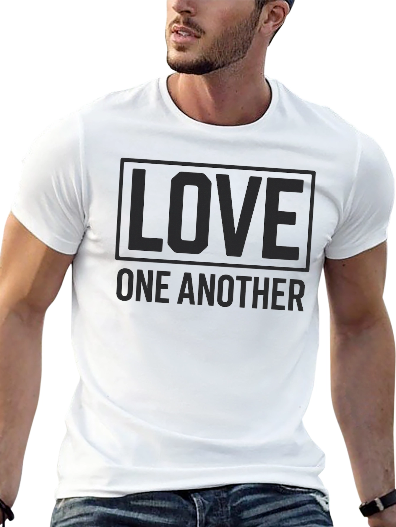 Love One Another Black T-Shirt